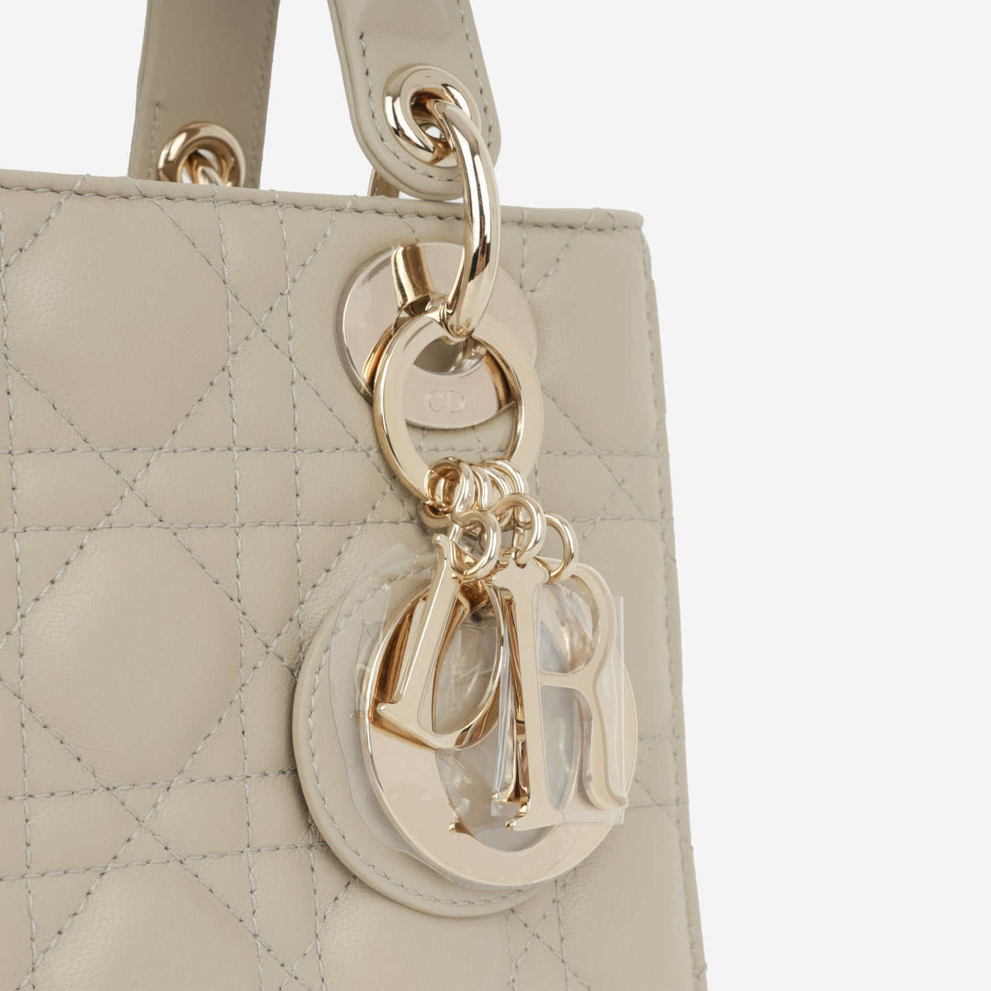 Dior Small Lady Dior My ABCDior - Powder Beige Lambskin | Champagne Gold Hardware