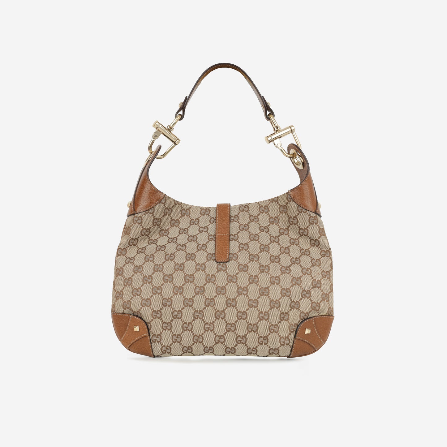 Gucci Medium Jackie 1961 - Brown GG Canvas | Gold Hardware