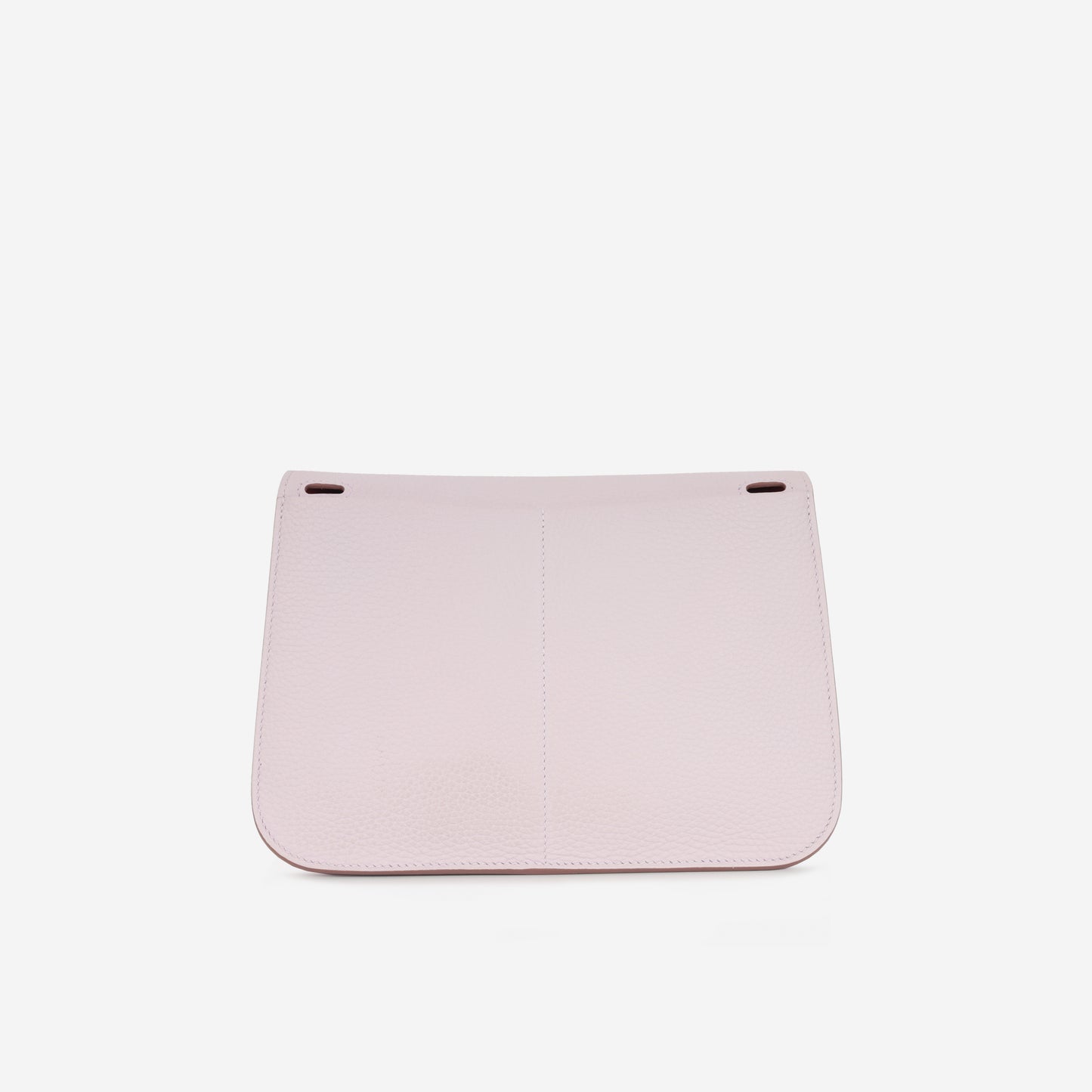 Hermès Halzan 25 Verso - Mauve Pale Clemence / Gold Swift | Palladium Hardware