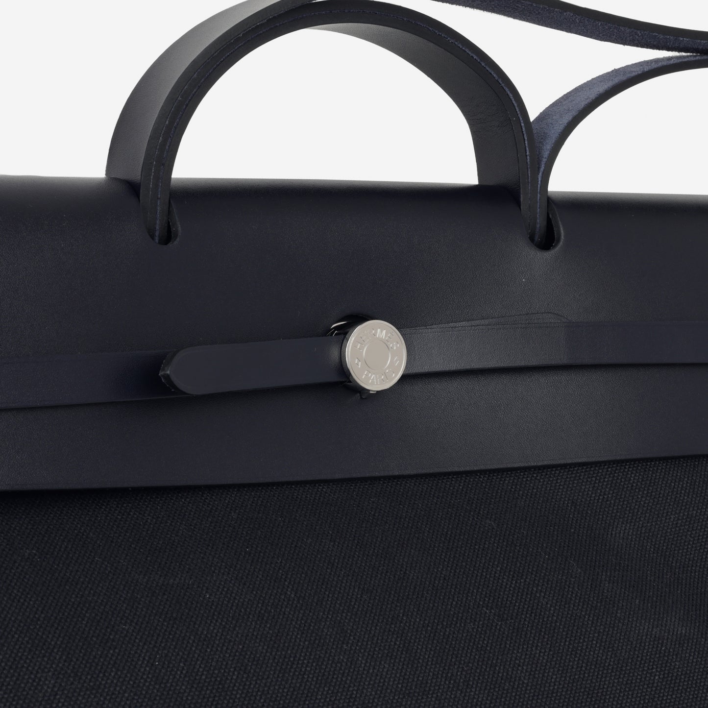 Hermès Herbag Zip Cabine Bag - Bleu Indigo / Noir Hunter | Palladium Hardware