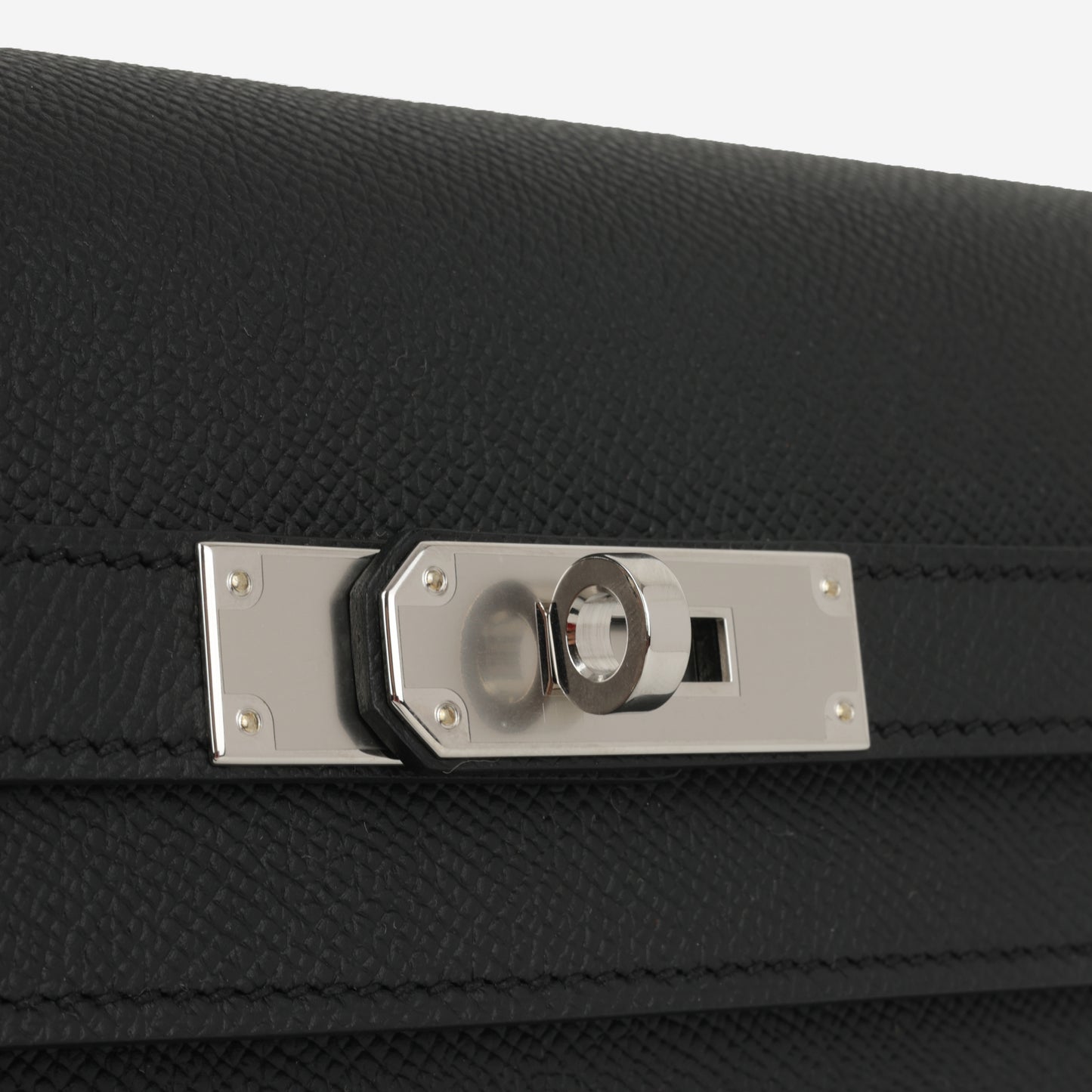 HSS Kelly Dépêches 25 - Noir / Bleu Saphir Epsom | Palladium Hardware