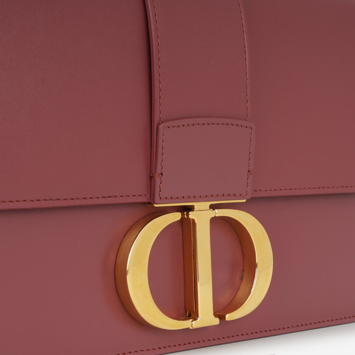 Dior 30 Montaigne Bag - Maroon Calfskin | Gold Hardware