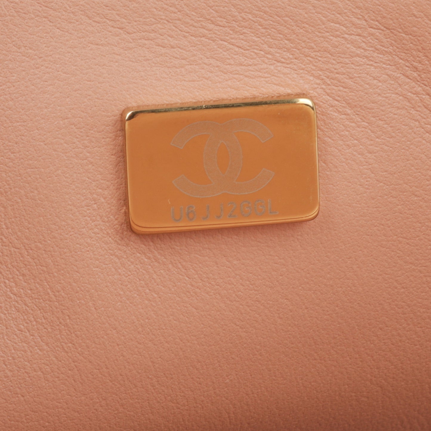 Chanel Pearl East West Flap Bag - Peach Lambskin | Champagne Gold Hardware