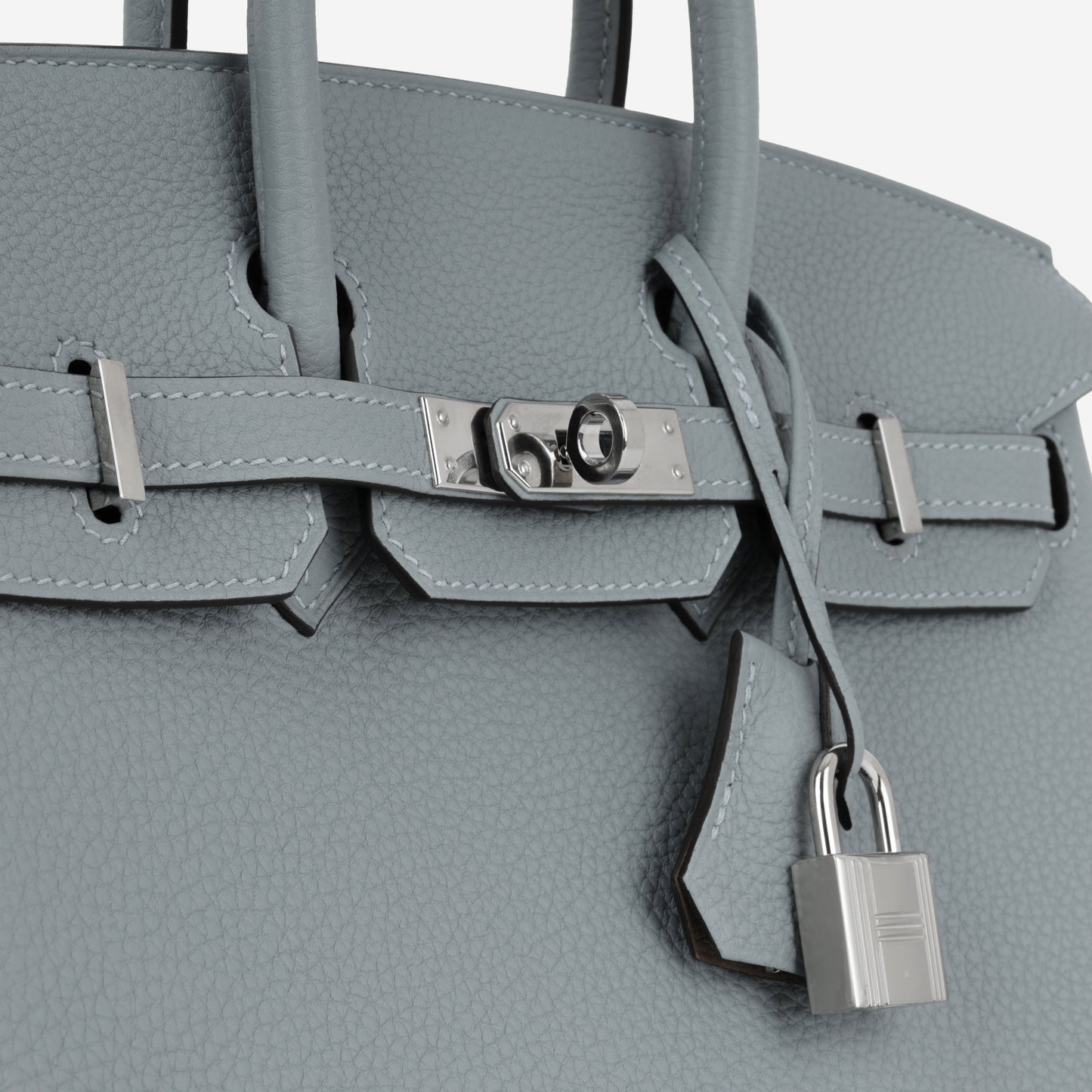Hermès Verso Birkin 25 - Bleu Lin / Beige De Weimar Togo | Palladium Hardware