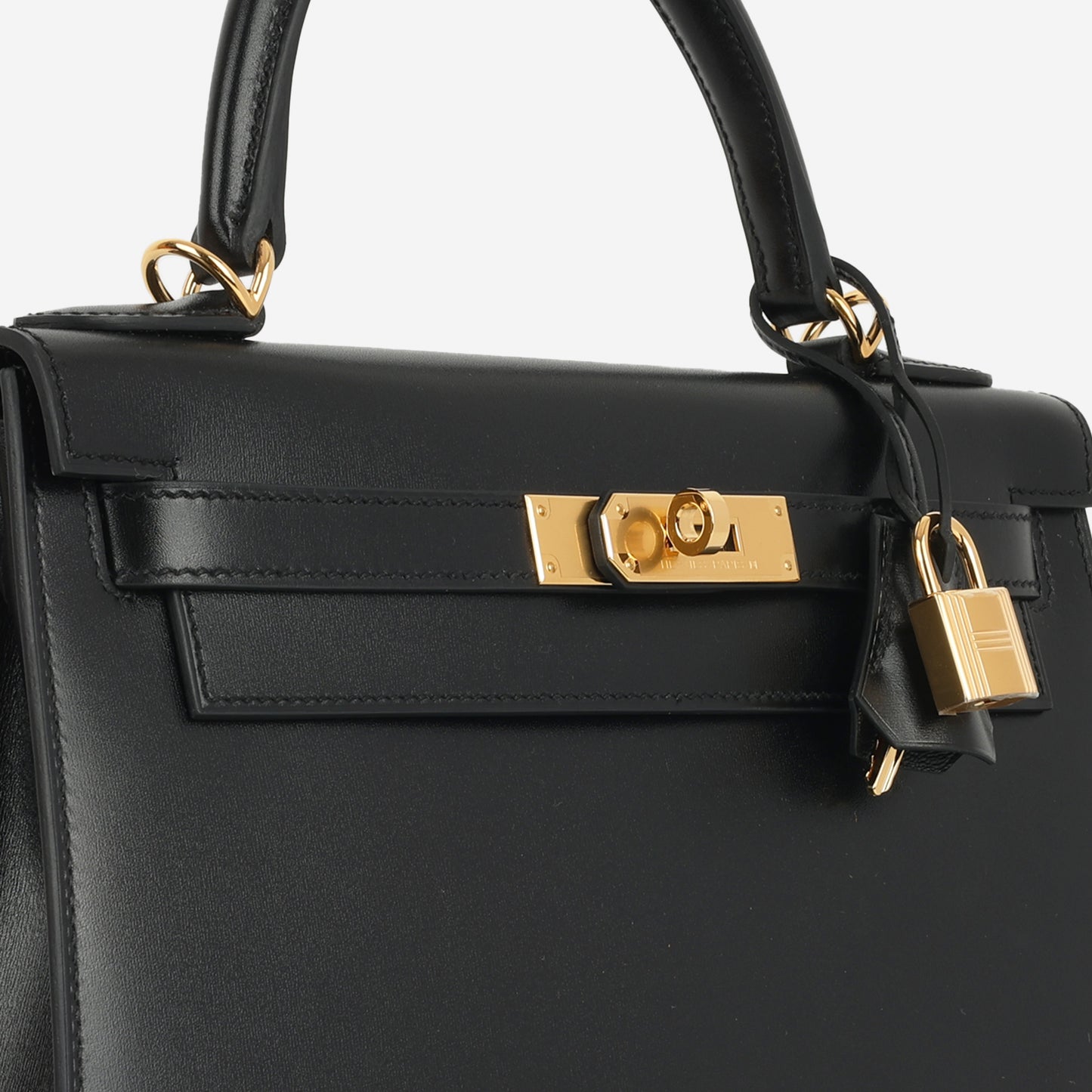 Hermès Kelly 28 - Black Box Calf | Gold Hardware