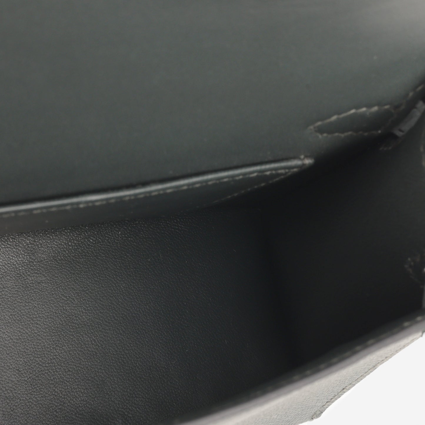 Hermès Mini Kelly Tricolore - Vert Amande / Noir Epsom / Vert Mangrove | Palladium Hardware