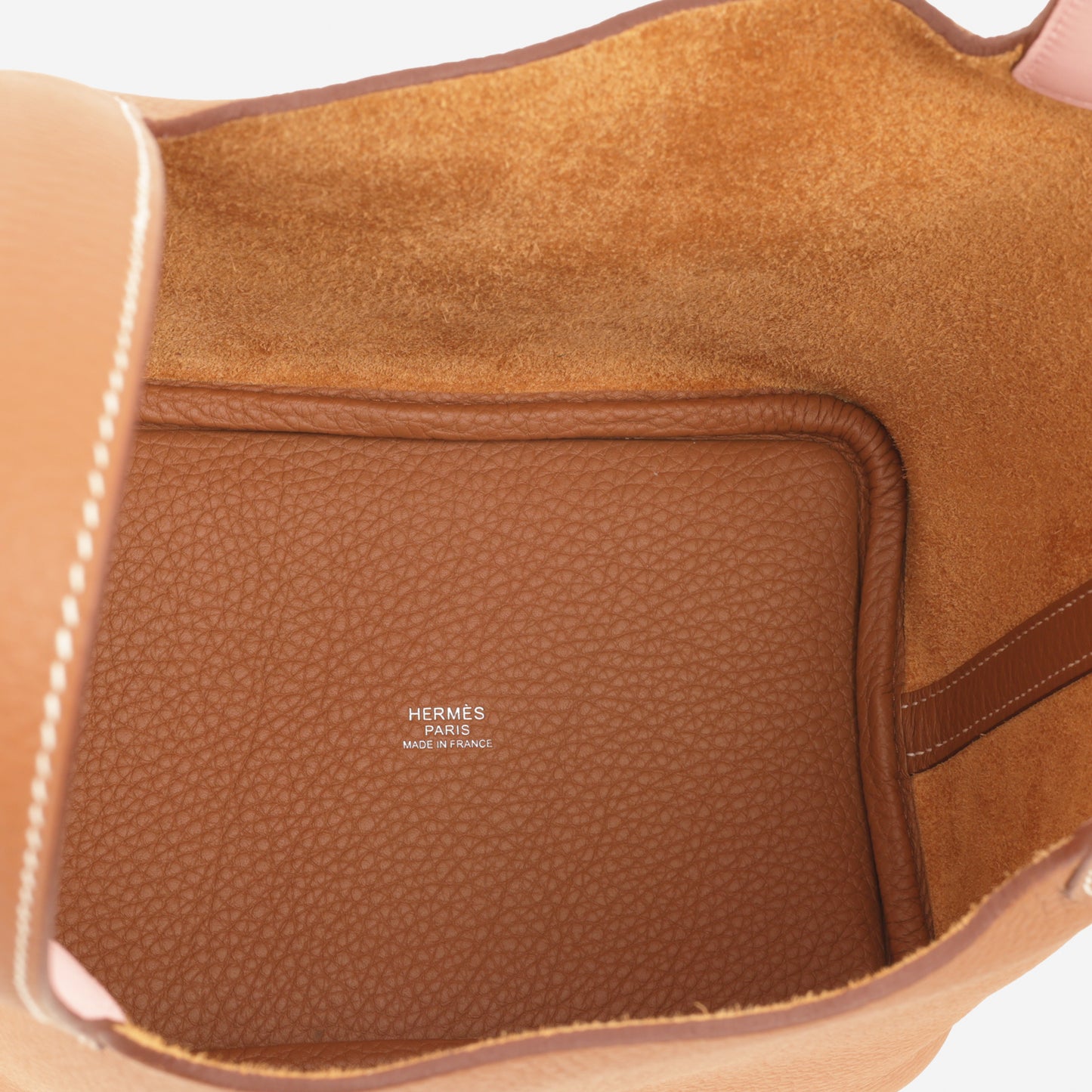 Picotin 18 Eclat - Gold Clemence / Rose Sakura Swift | Palladium Hardware