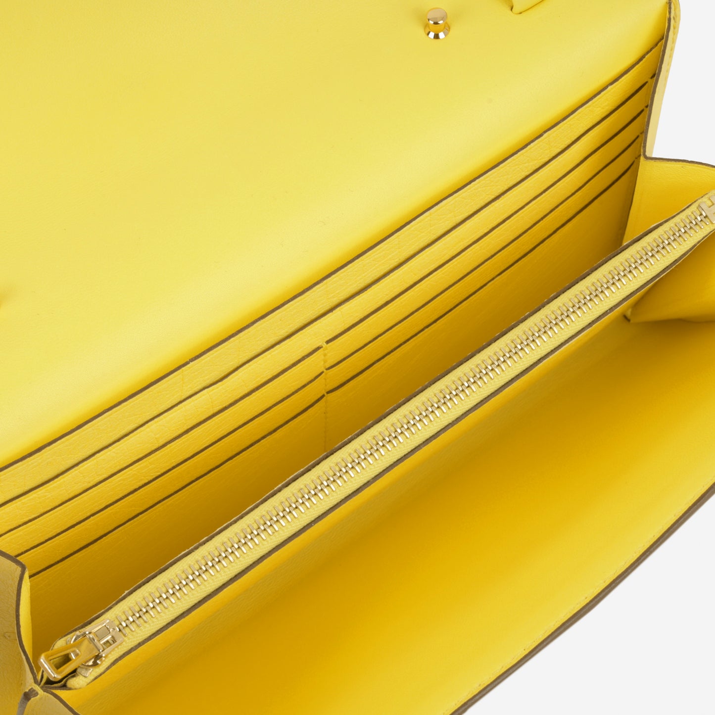 Constance To Go - Jaune Citron Ostrich | Gold Hardware