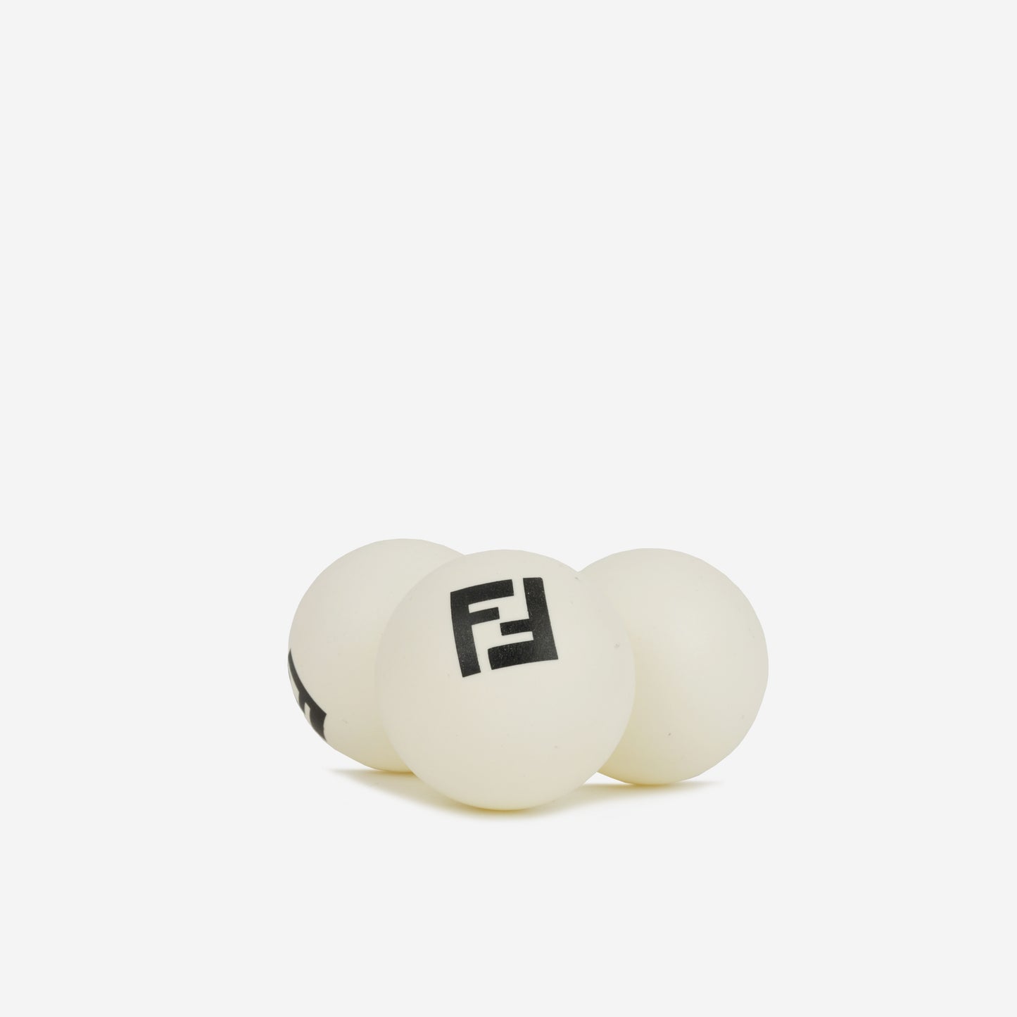 FF Fendi Table Tennis Set - Grained Calfskin / Wood | Silver Hardware
