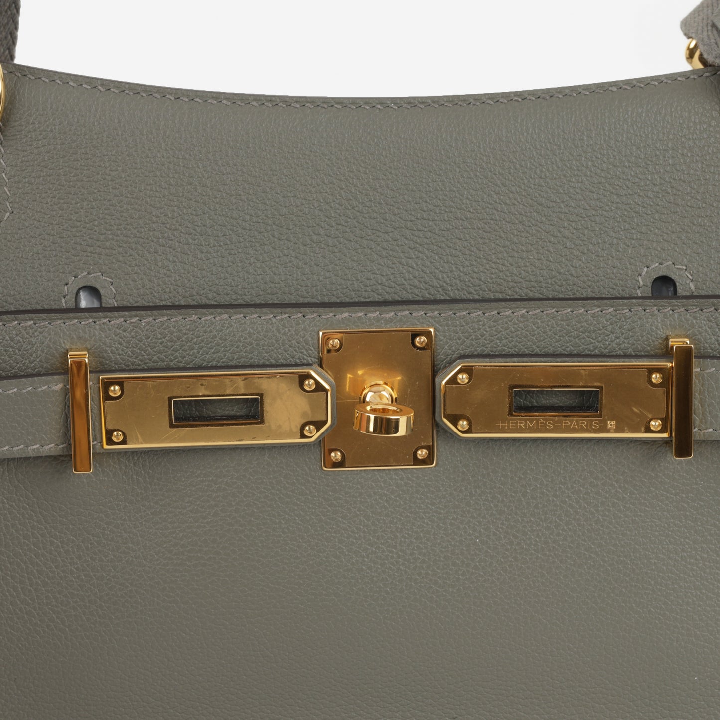 Hermès Mini Jypsiere - Gris Meyer Evercolour | Gold Hardware