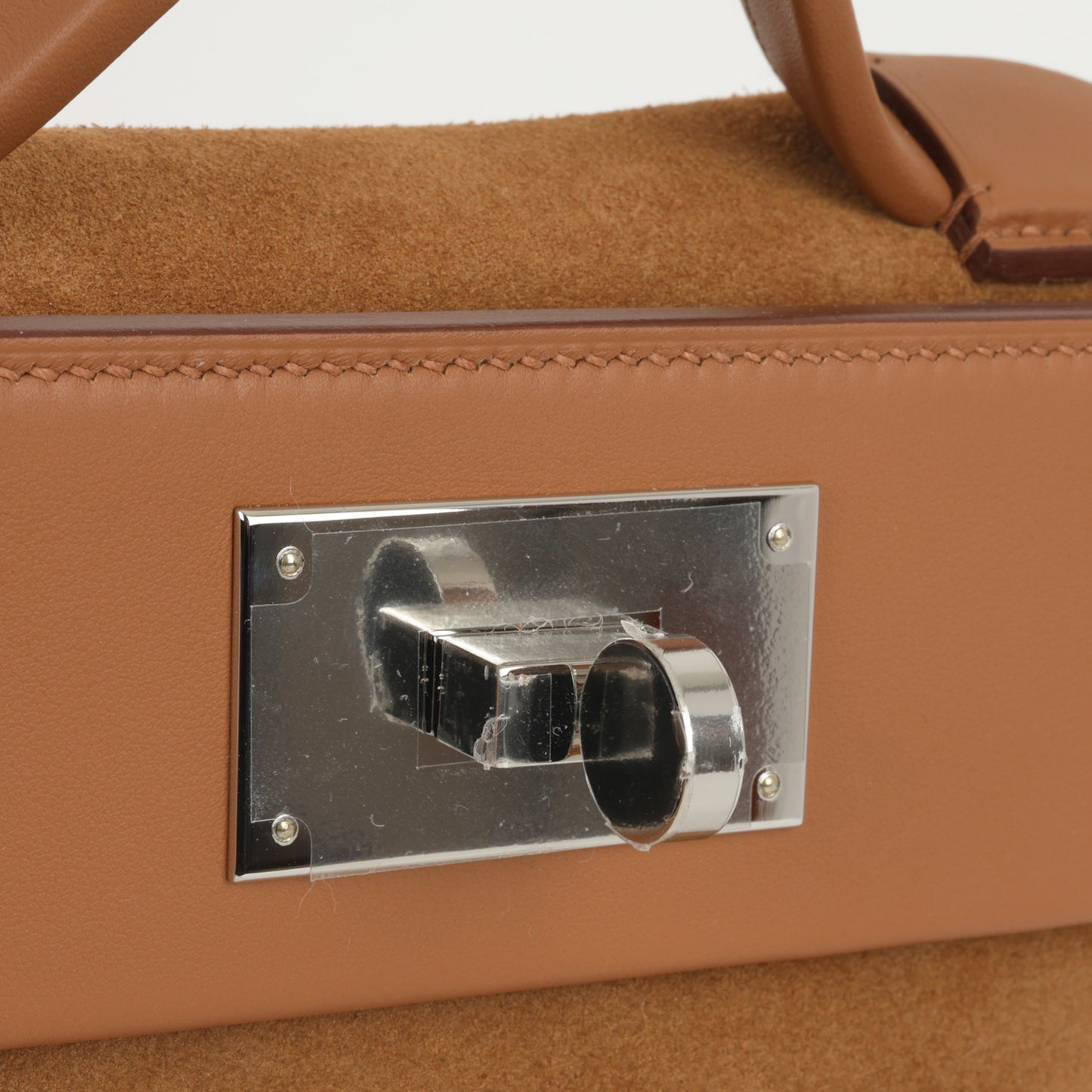 Hermès Mini 24/24 - Gold Grizzly Swift | Palladium Hardware