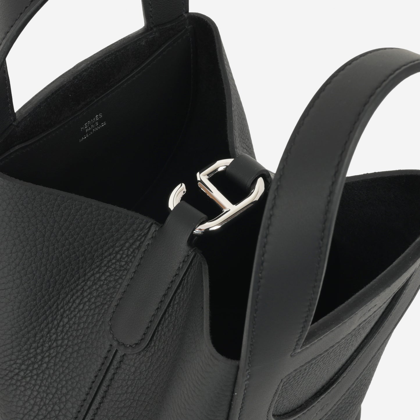 Hermès In-The-Loop 18 Bag - Black Clemence/Swift | Palladium Hardware