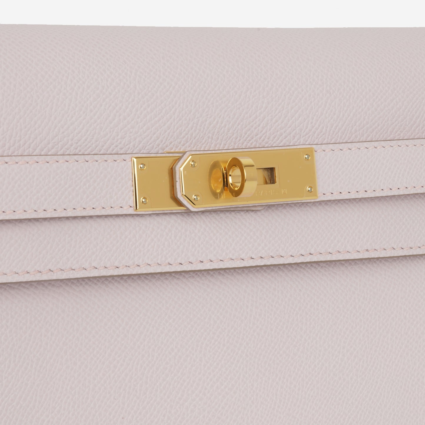 Hermès HSS Kelly Dépêches 25 - Mauve Pale Epsom / Rose Sakura Stitching | Gold Hardware