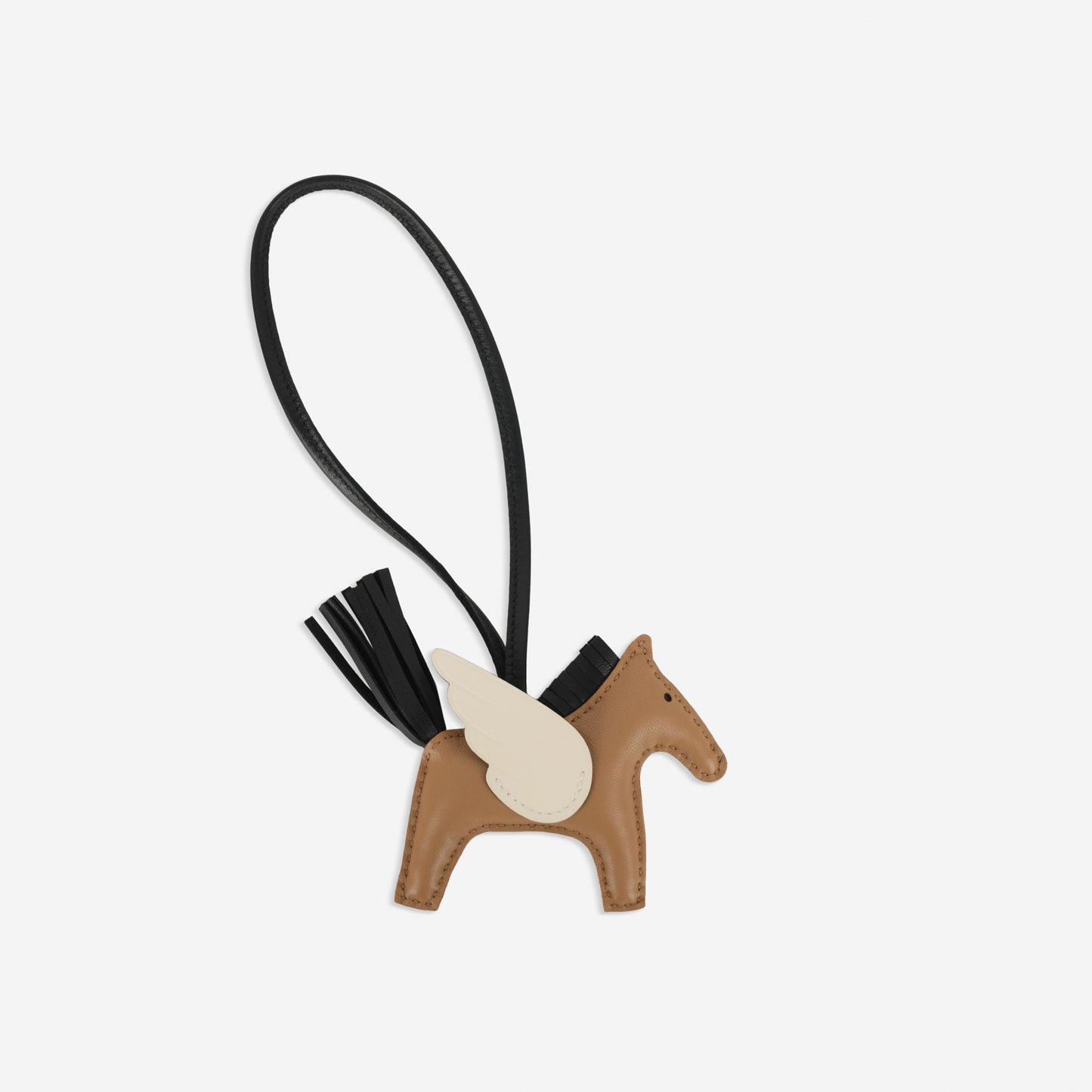 Hermès Rodeo Pegase PM - Chai / Noir / Craie Agneau