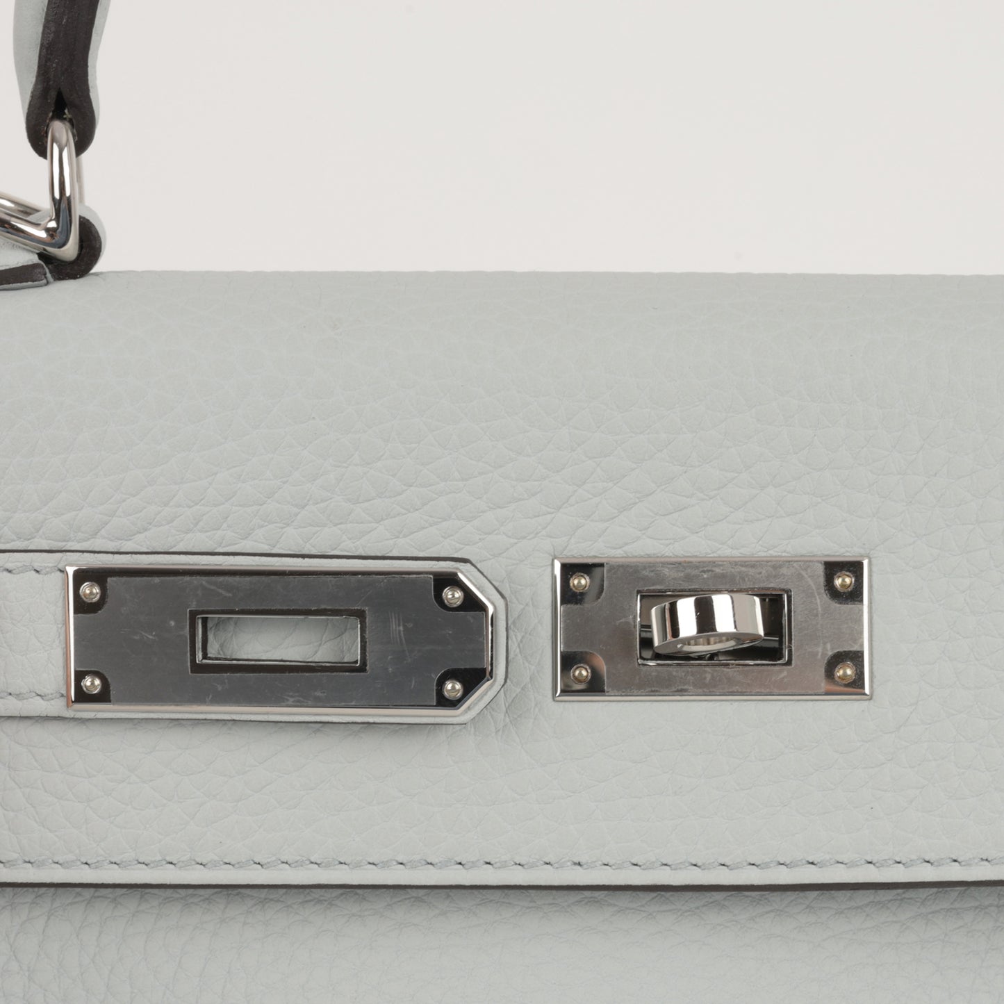 Hermès Kelly 28 - Blue Pale Clemence | Palladium Hardware