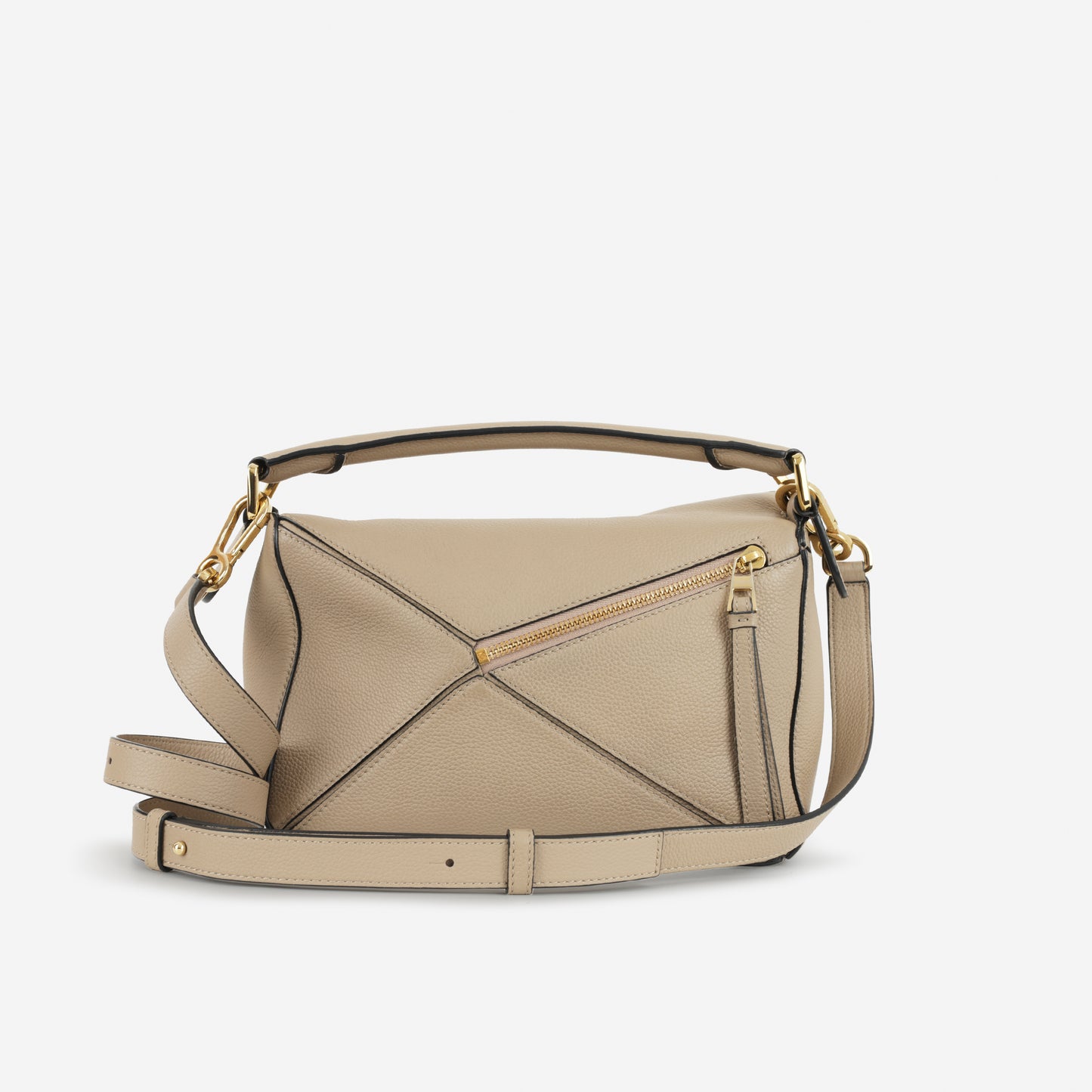 Loew Small Puzzle Bag - Sand Grained Calfskin | Gold Hardware