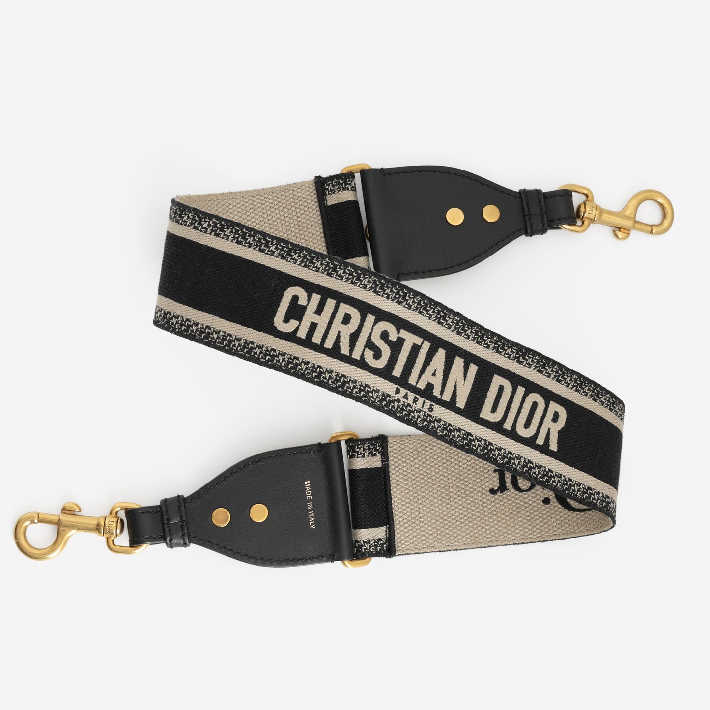 Dior Medium Saddle - Black Grained Calfskin | Gold Hardware