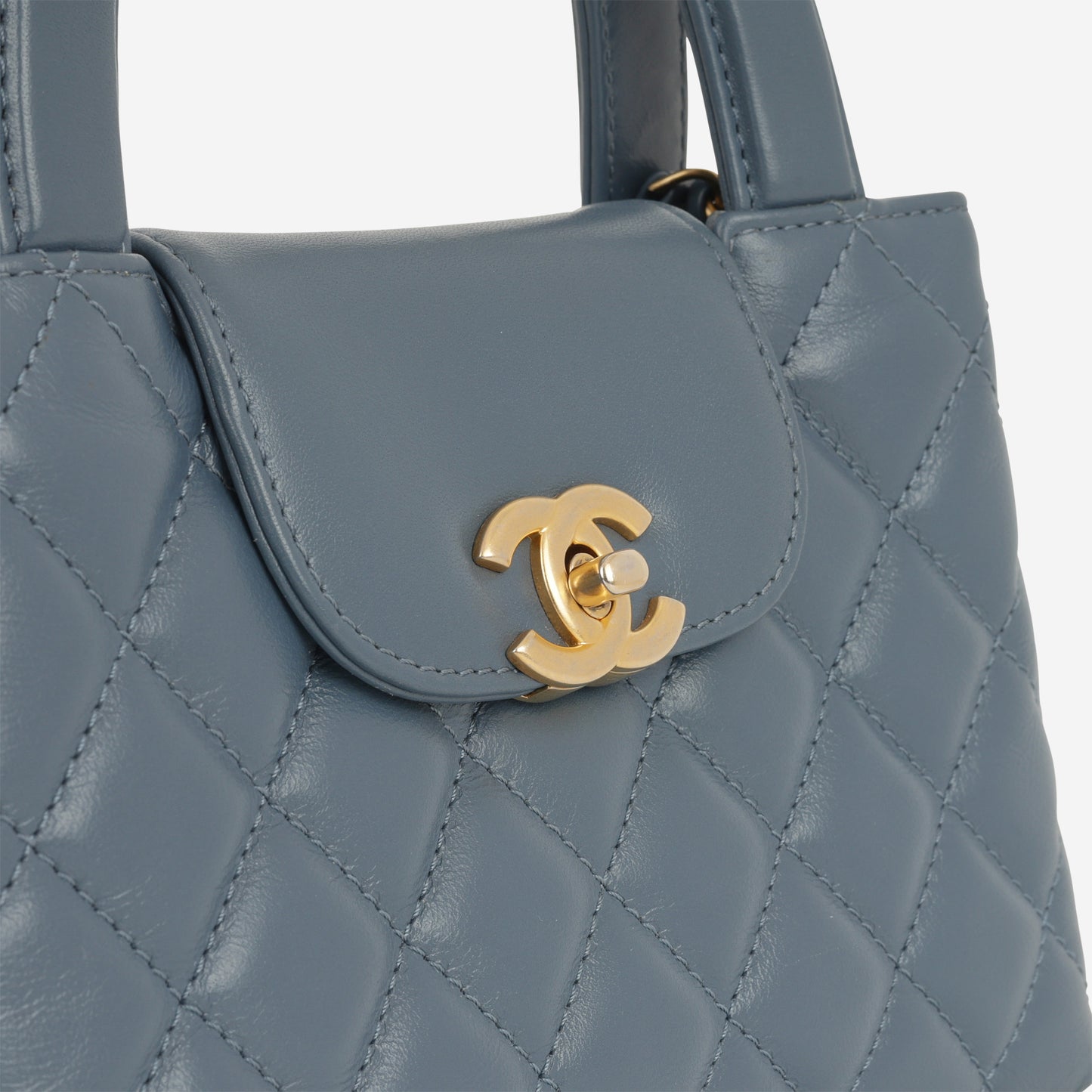 Chanel Small Kelly Re-Edition - Blue Lambskin | Gold Hardware - Bagista