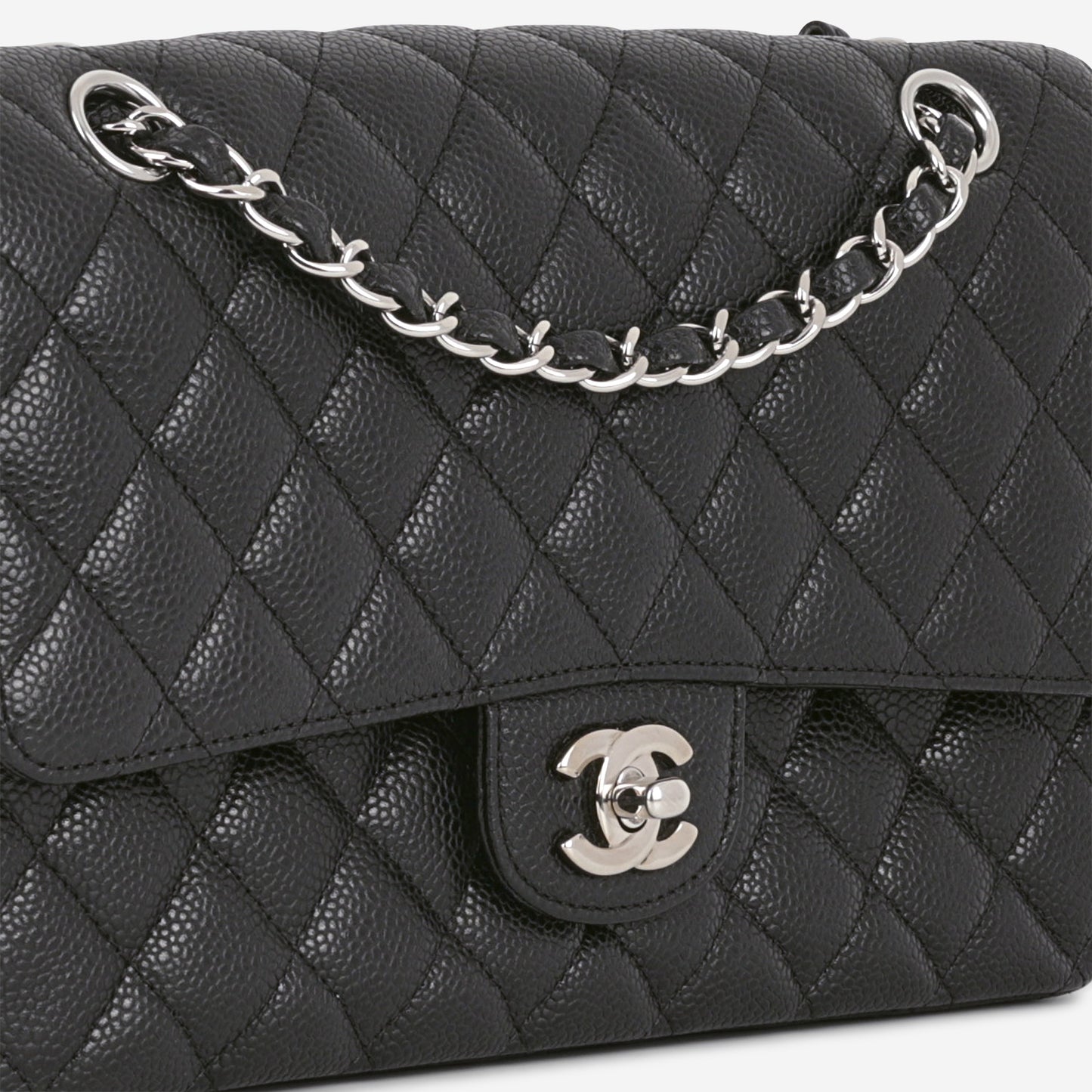 Chanel Medium Classic Flap - Black Caviar | Silver Hardware (2014)