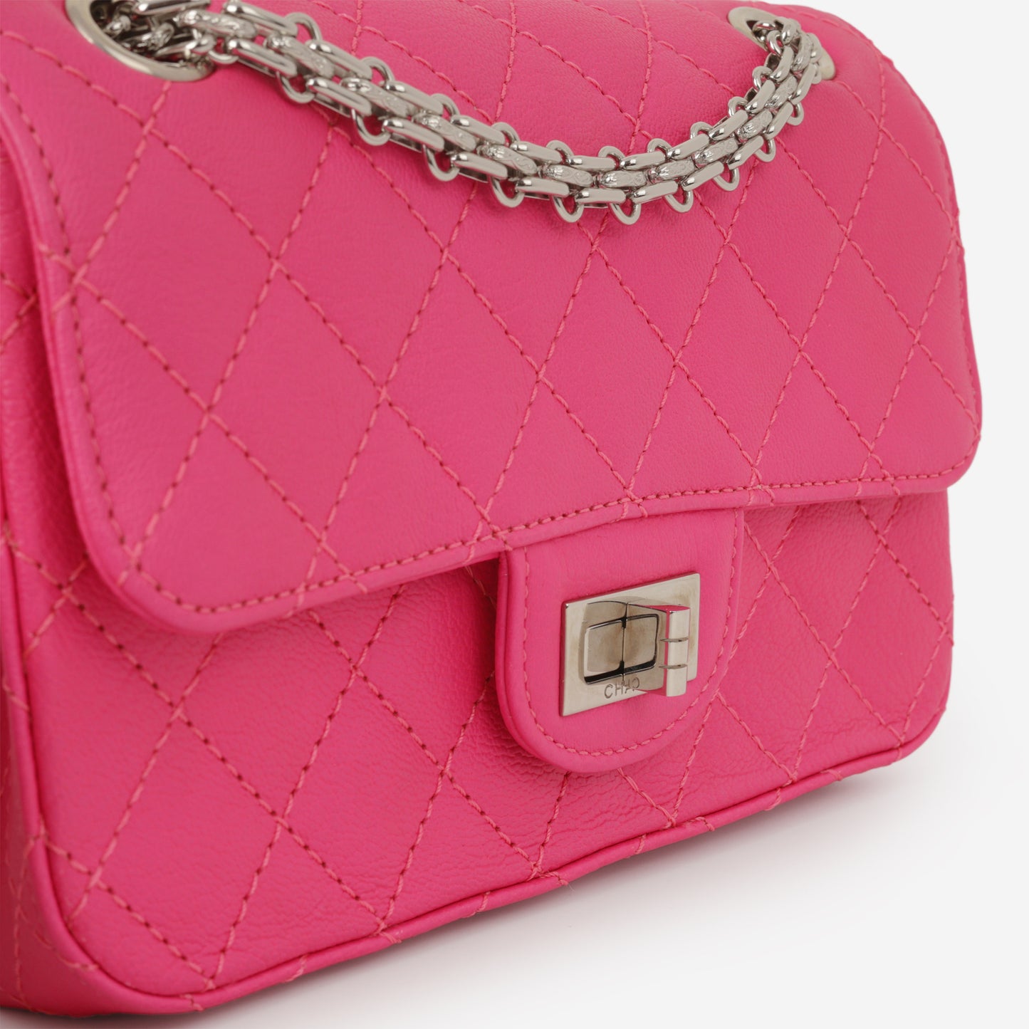 Chanel Mini 2.55 Reissue 224 - Pink Goatskin | Silver Hardware