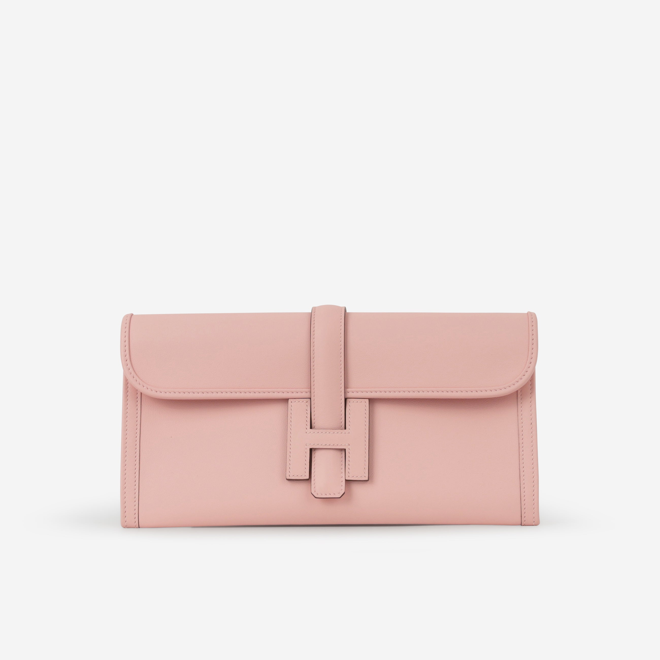 Rare Hermès Jige Clutch 29 - Rose Sakura Swift – Bagista