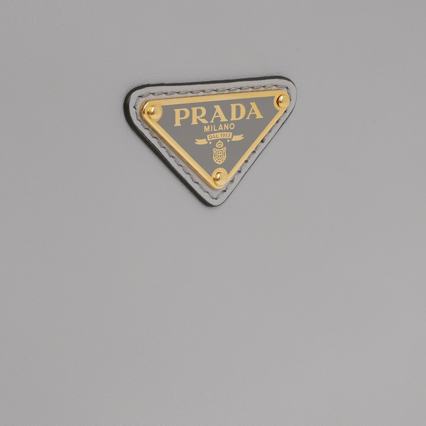 Prada Small Arque - Granite Grey Nappa | Gold Hardware