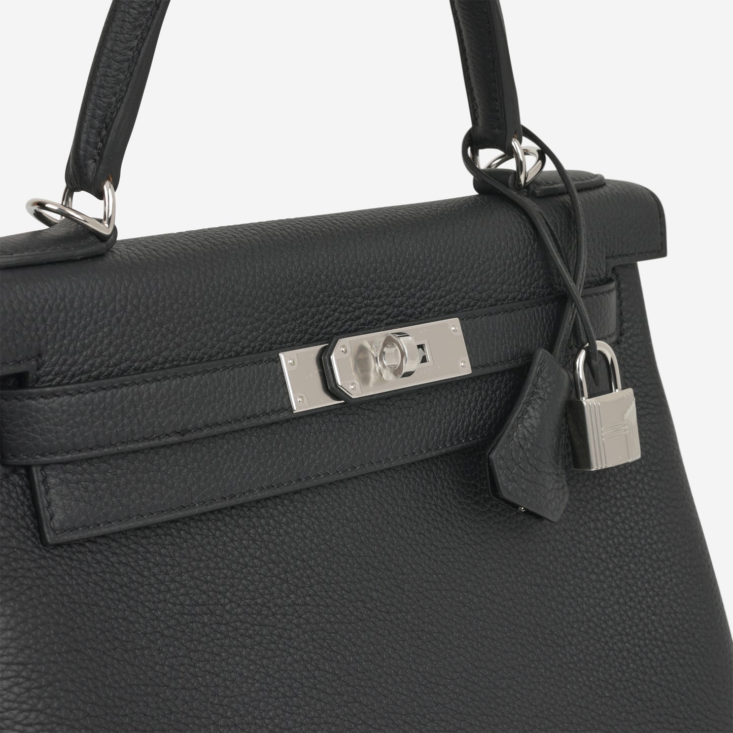 Hermès Kelly 28 - Black Togo | Palladium Hardware - Bagista