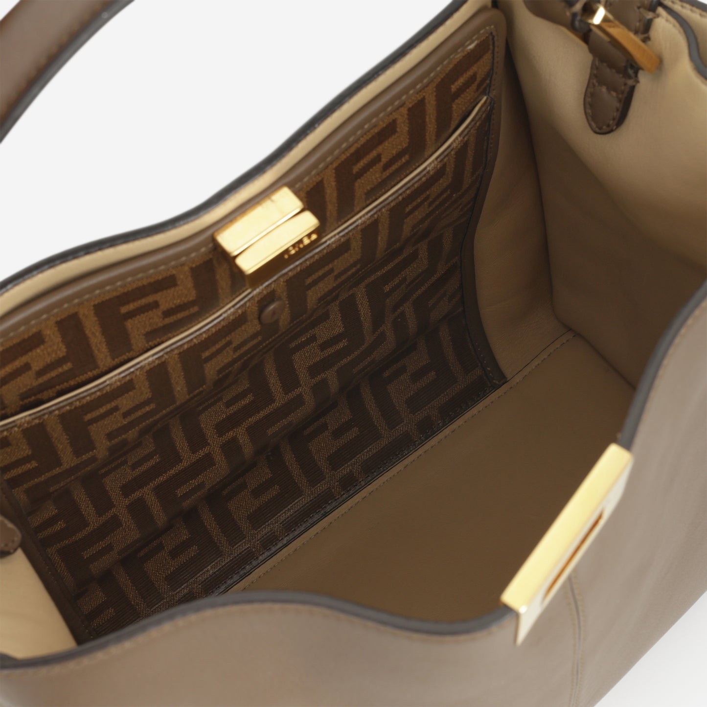 Fendi Peekaboo X-Lite Medium - Taupe | Gold Hardware
