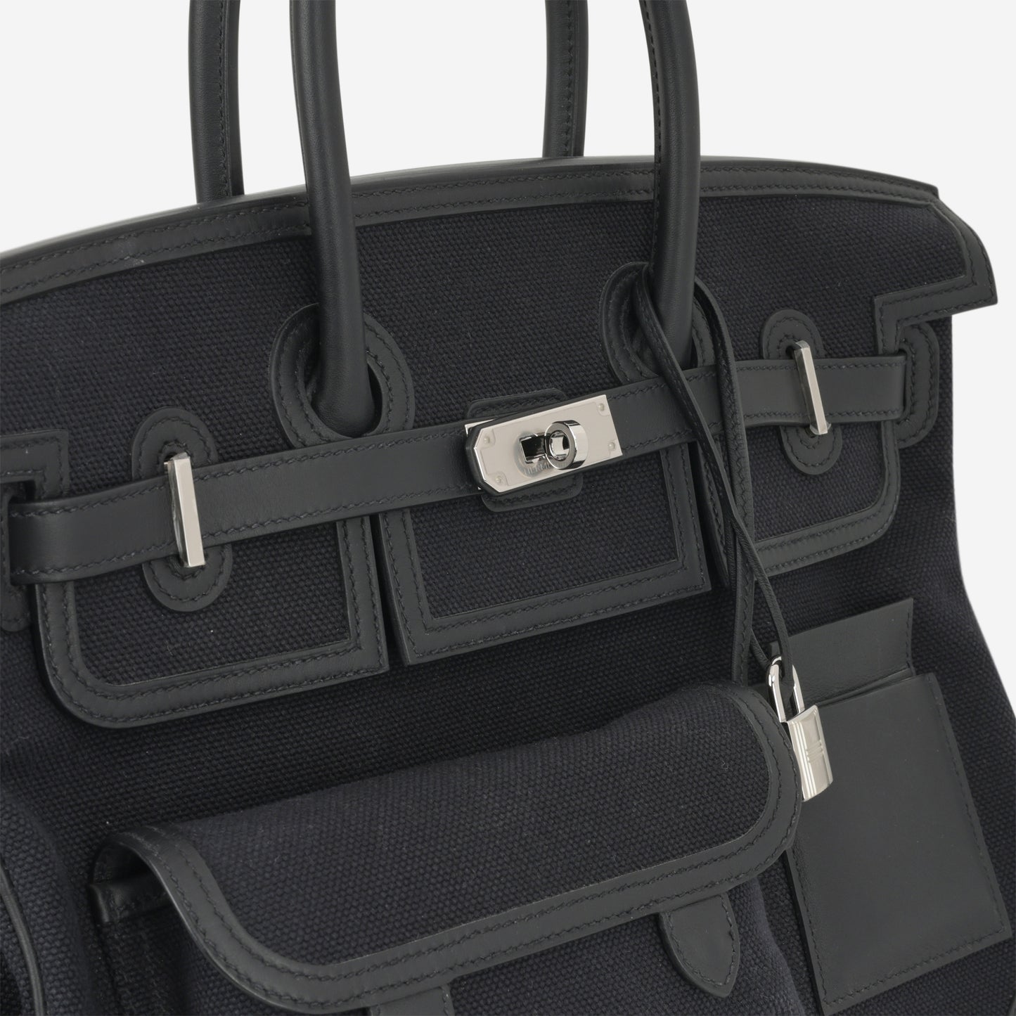 Hermès Birkin 35 Cargo - Bleu Marine Toile Goeland / Black Swift | Palladium Hardware - Bagista