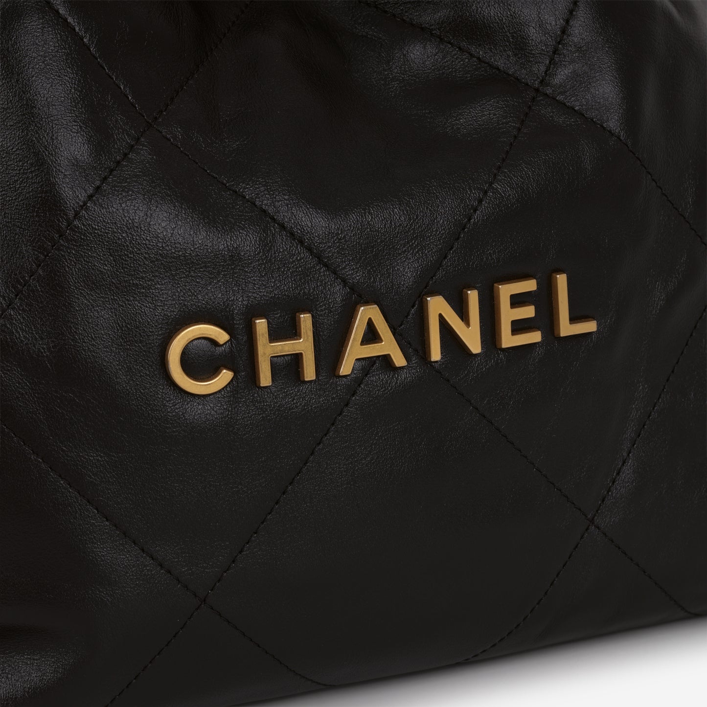 Chanel Small 22 Tote - Black Calfskin | Gold Hardware