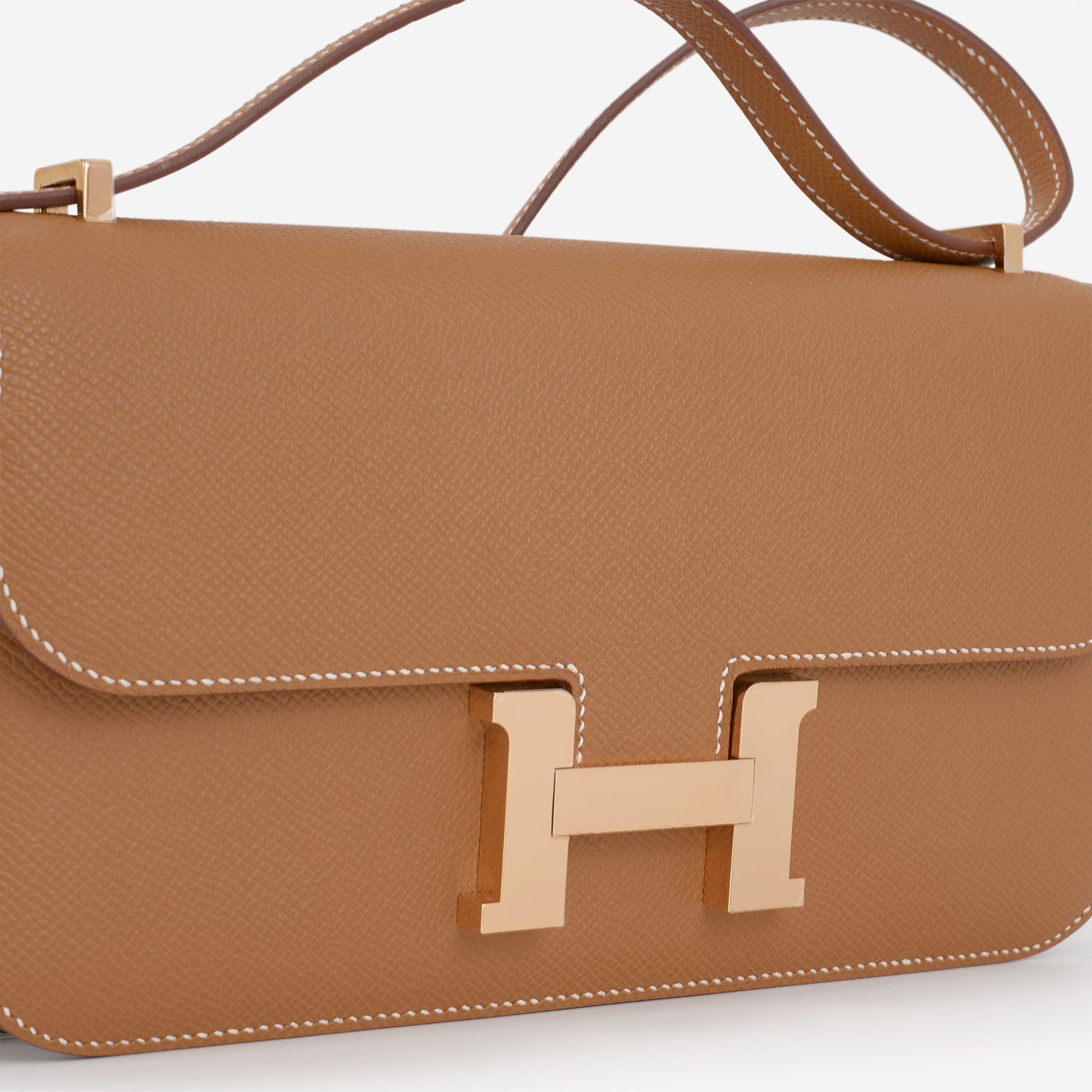Hermès Constance Elan - Gold Epsom | Rose Gold Hardware - Bagista