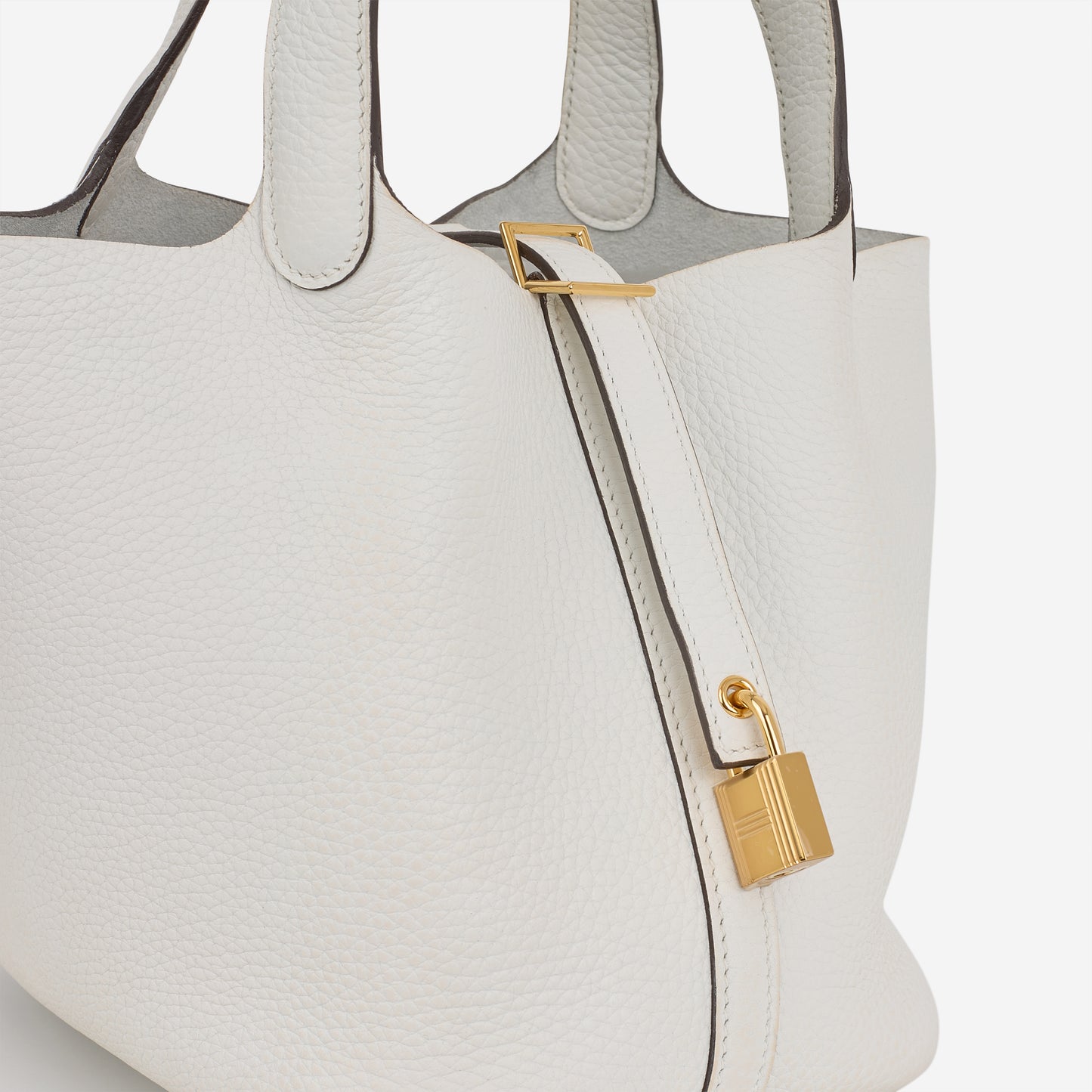 Hermès Picotin 18 - New White Clemence | Gold Hardware