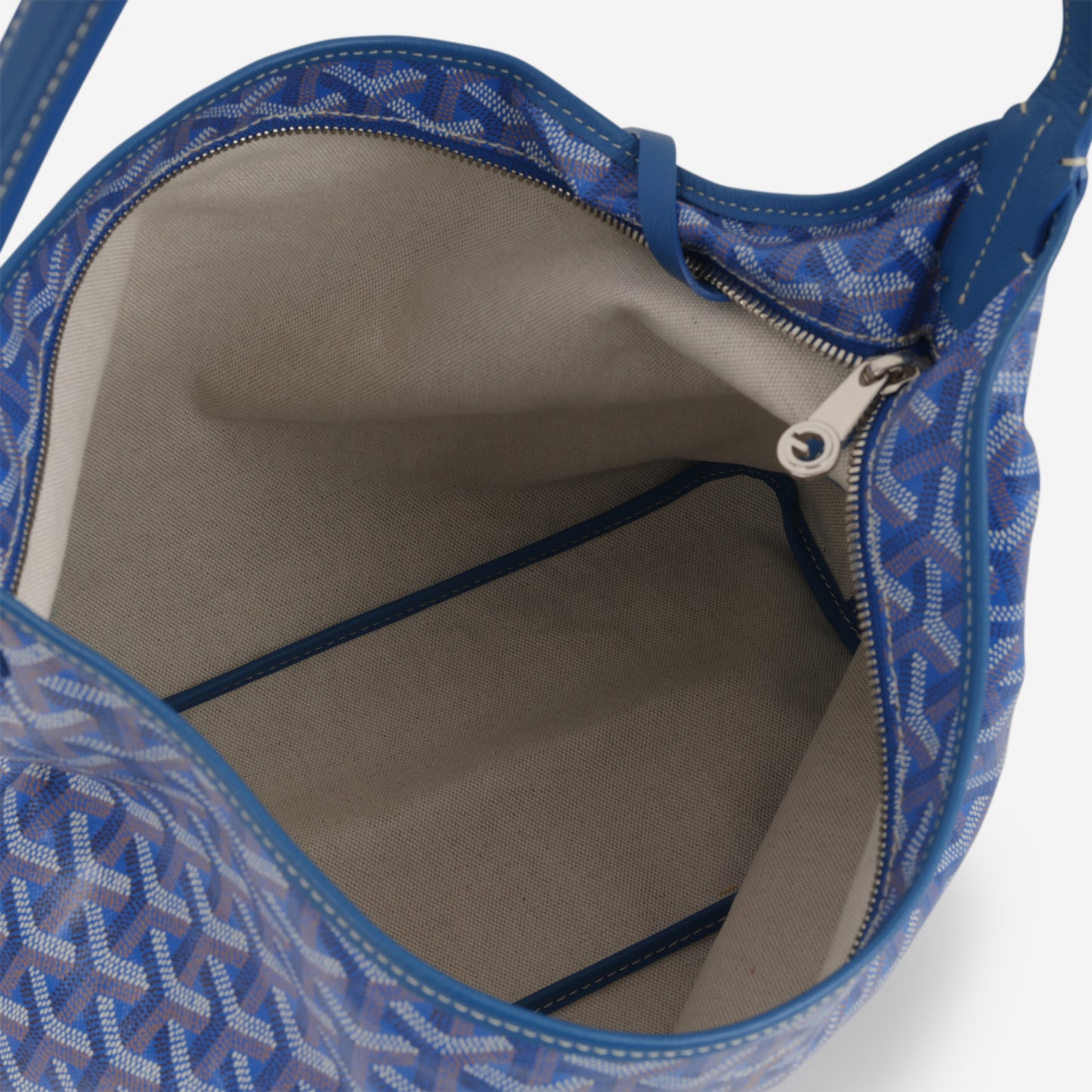 Goyard Bohème Hobo Bag - Blue Goyardine | Palladium Hardware