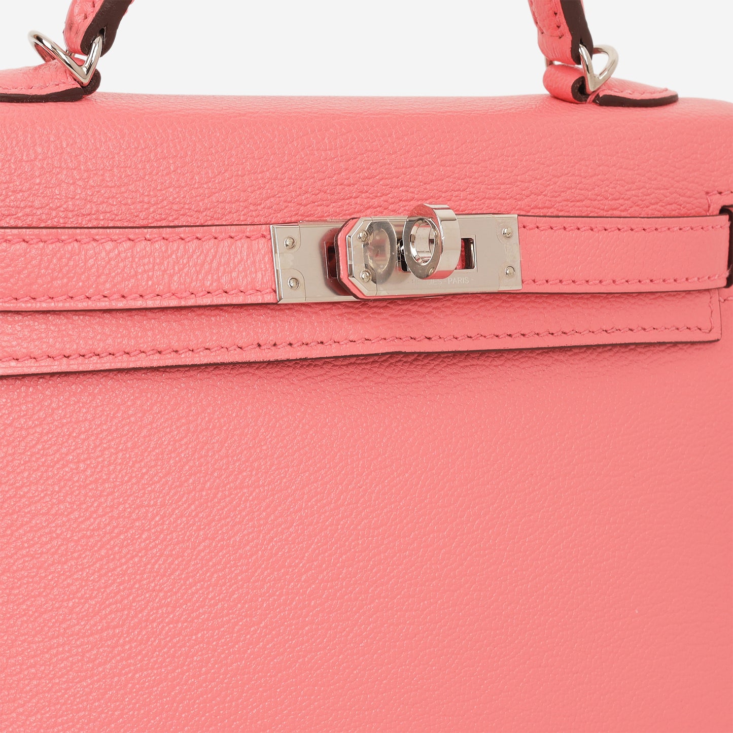 Hermès Verso Mini Kelly - Rose D'ete Chevre / Rouge Venetian Interior | Palladium Hardware