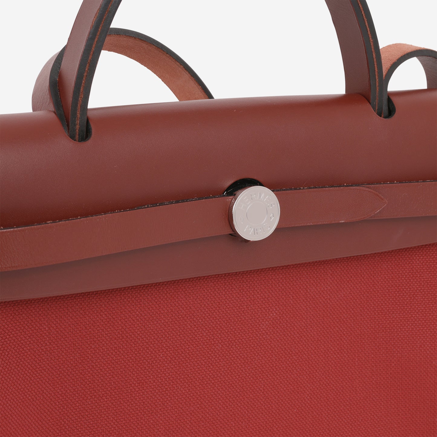 Hermès Herbag 31 - Rouge Grenat Canvas / Rouge H Hunter | Palladium Hardware