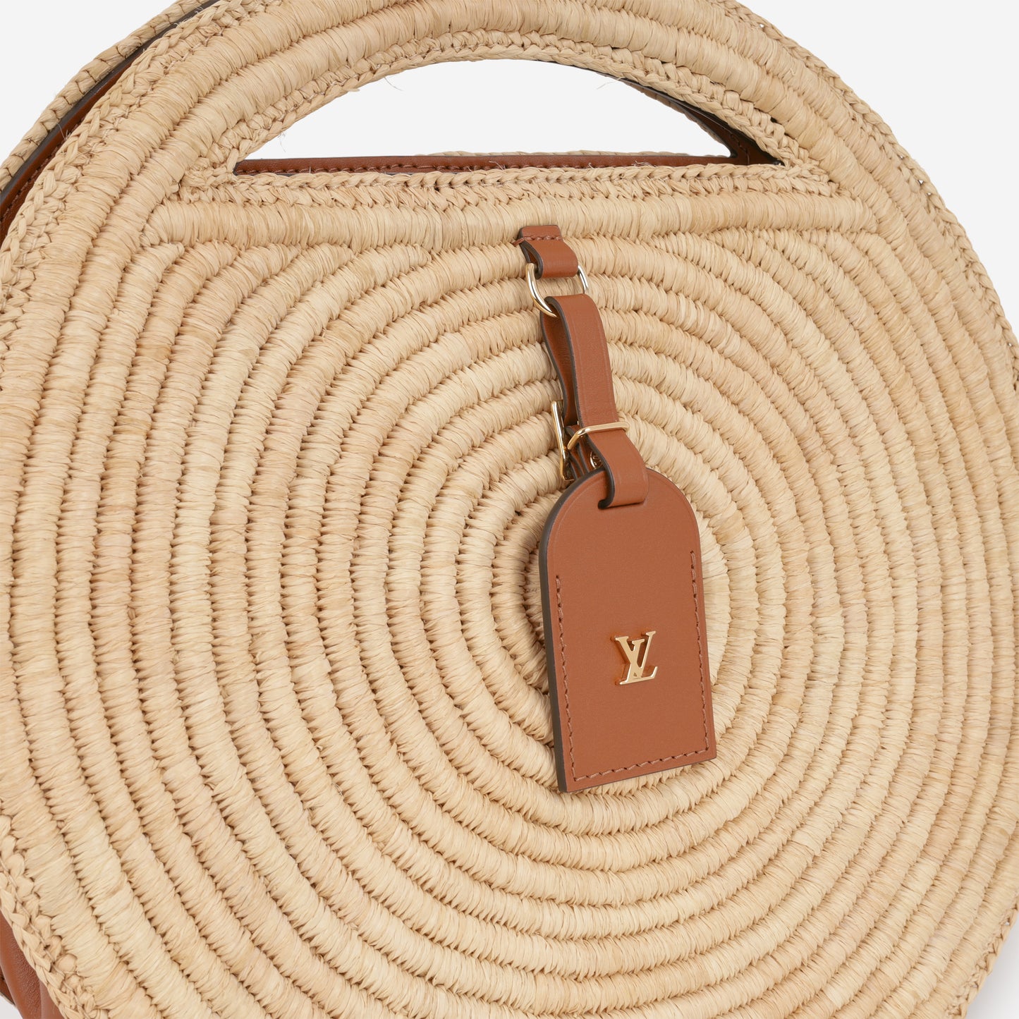Louis Vuitton Around Me MM - Natural Raffia / Brown Calfskin | Gold Hardware