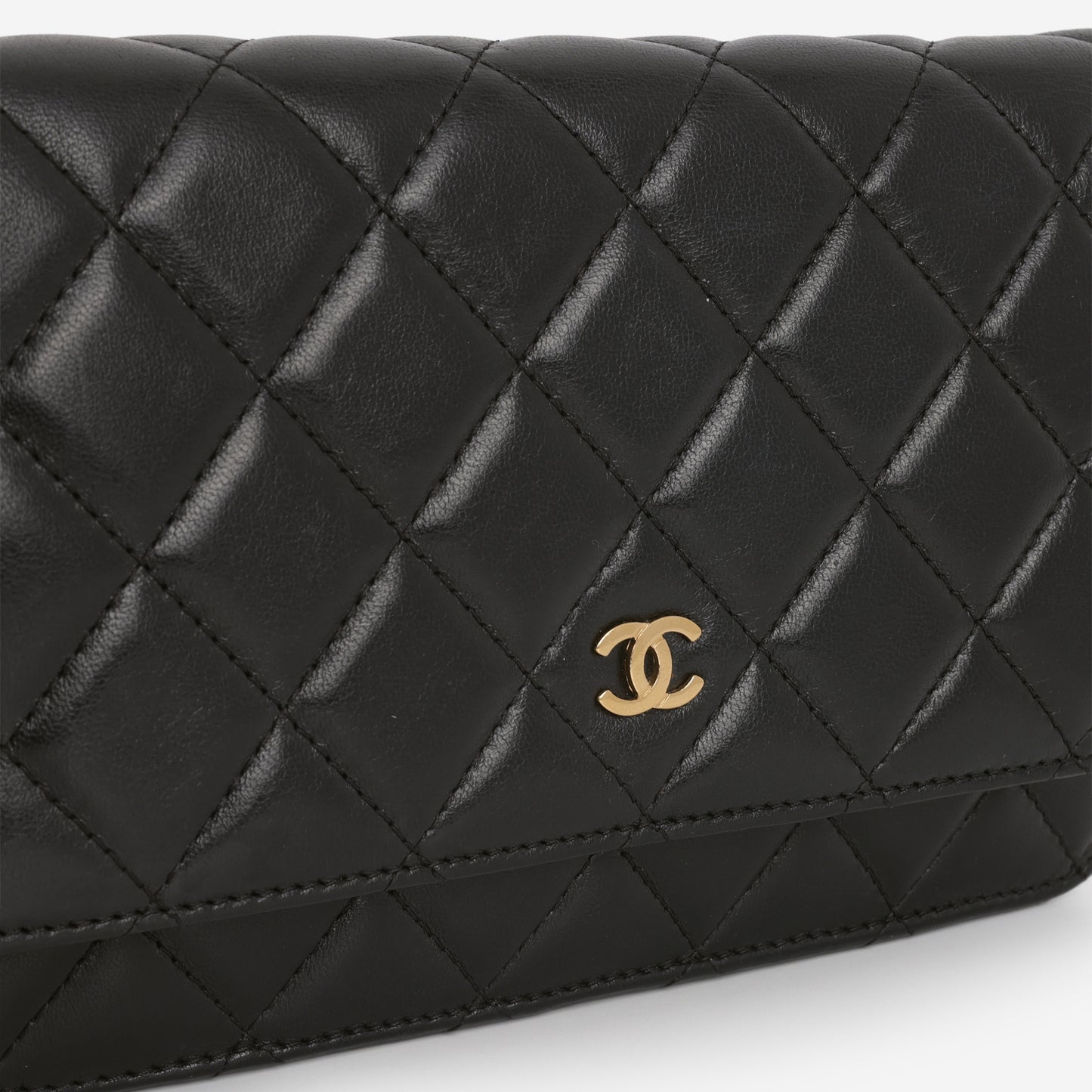 Chanel WOC - Black Lambskin | Gold Hardware