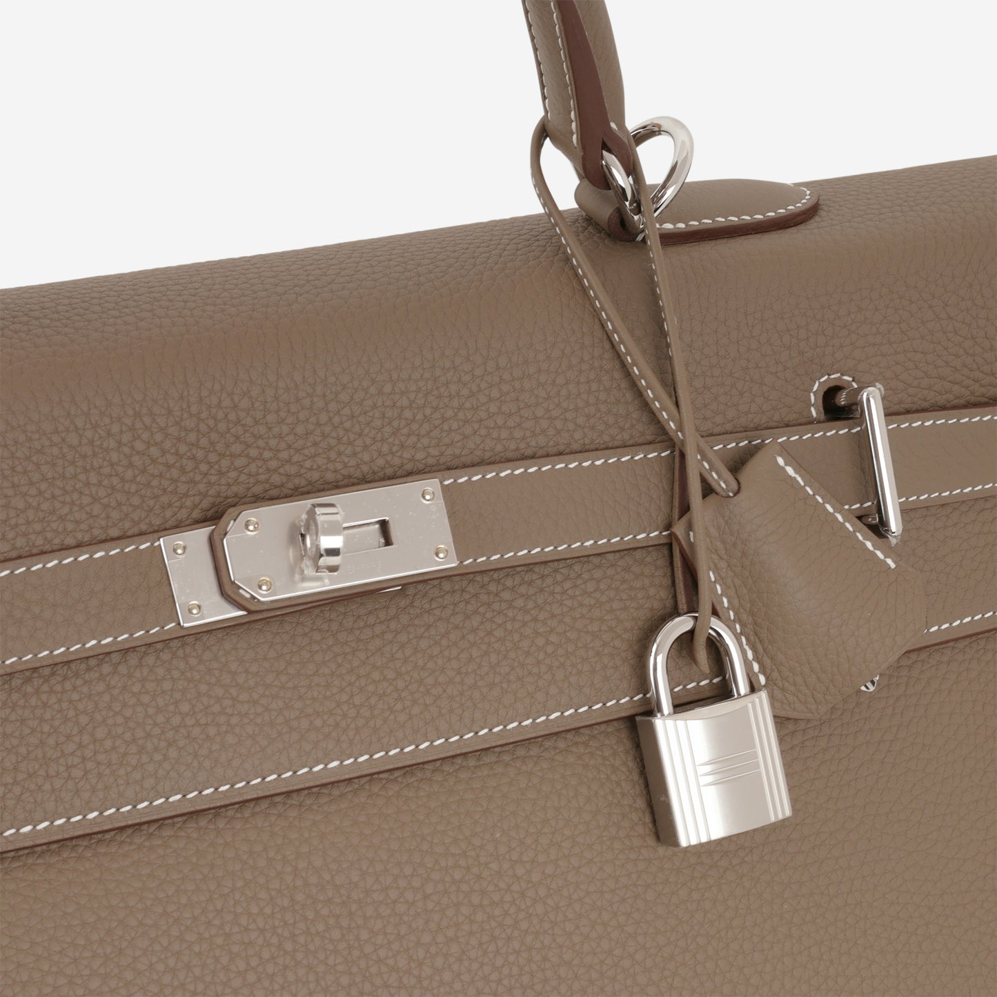 Hermès Kelly 50 Voyage - Etoupe Clemence | Palladium Hardware