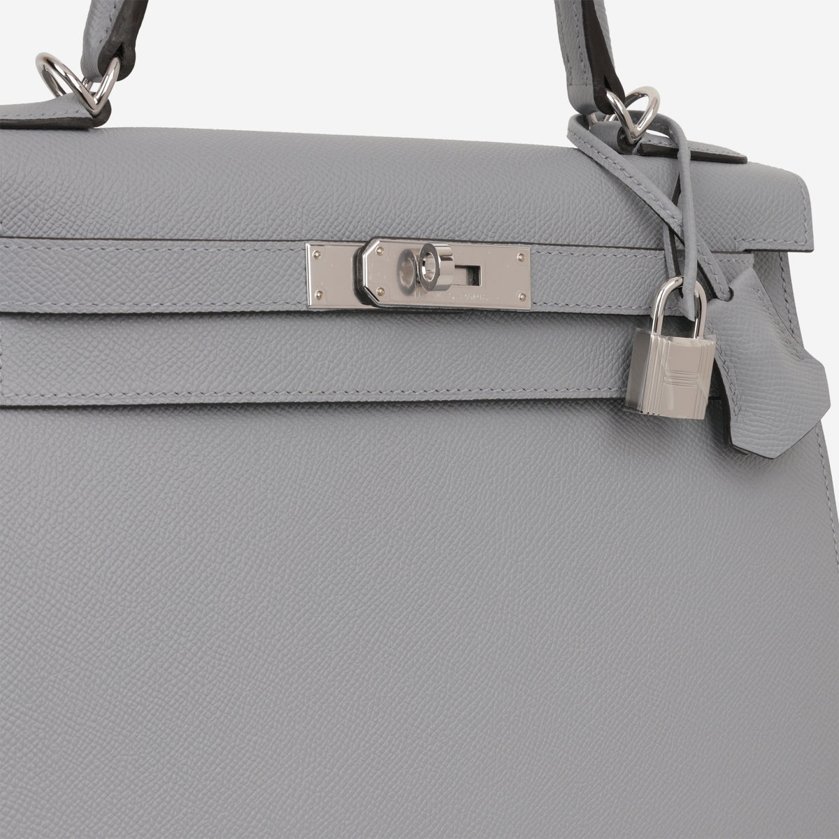 Hermès Kelly 28 - Gris Pantin Epsom | Palladium Hardware