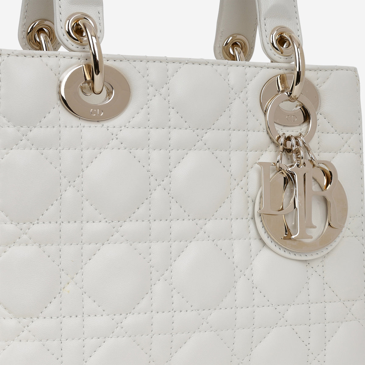 Dior ABCDior - White Lambskin | Champagne Gold Hardware