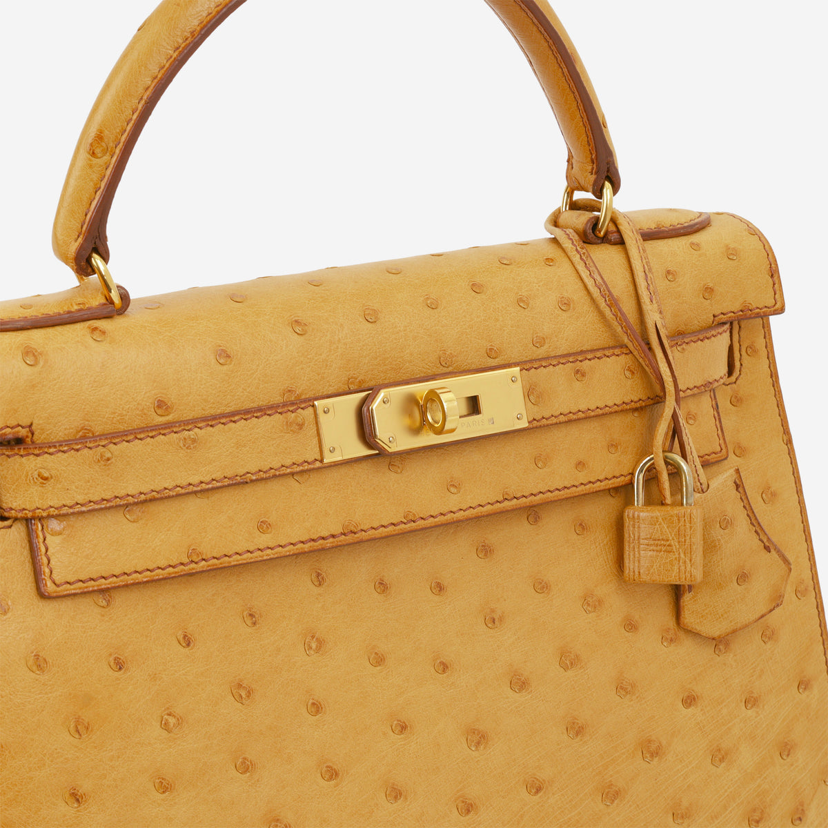 Hermès Vintage Kelly 28 - Naturel Ostrich | Gold Hardware