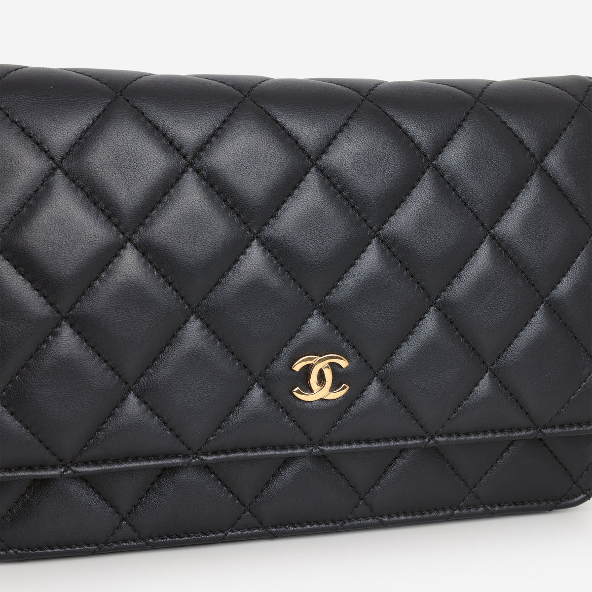 Chanel Classic Wallet on Chain - Black Lambskin | Gold Hardware