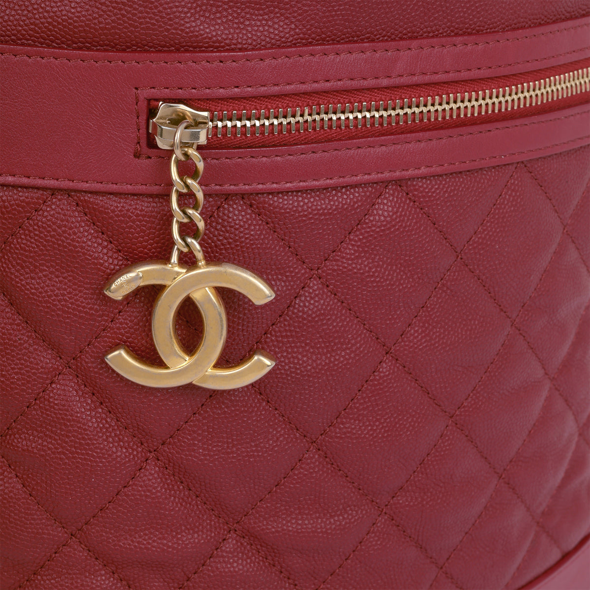 Chanel Casual Style Hobo - Red Caviar | Aged Gold Hardware