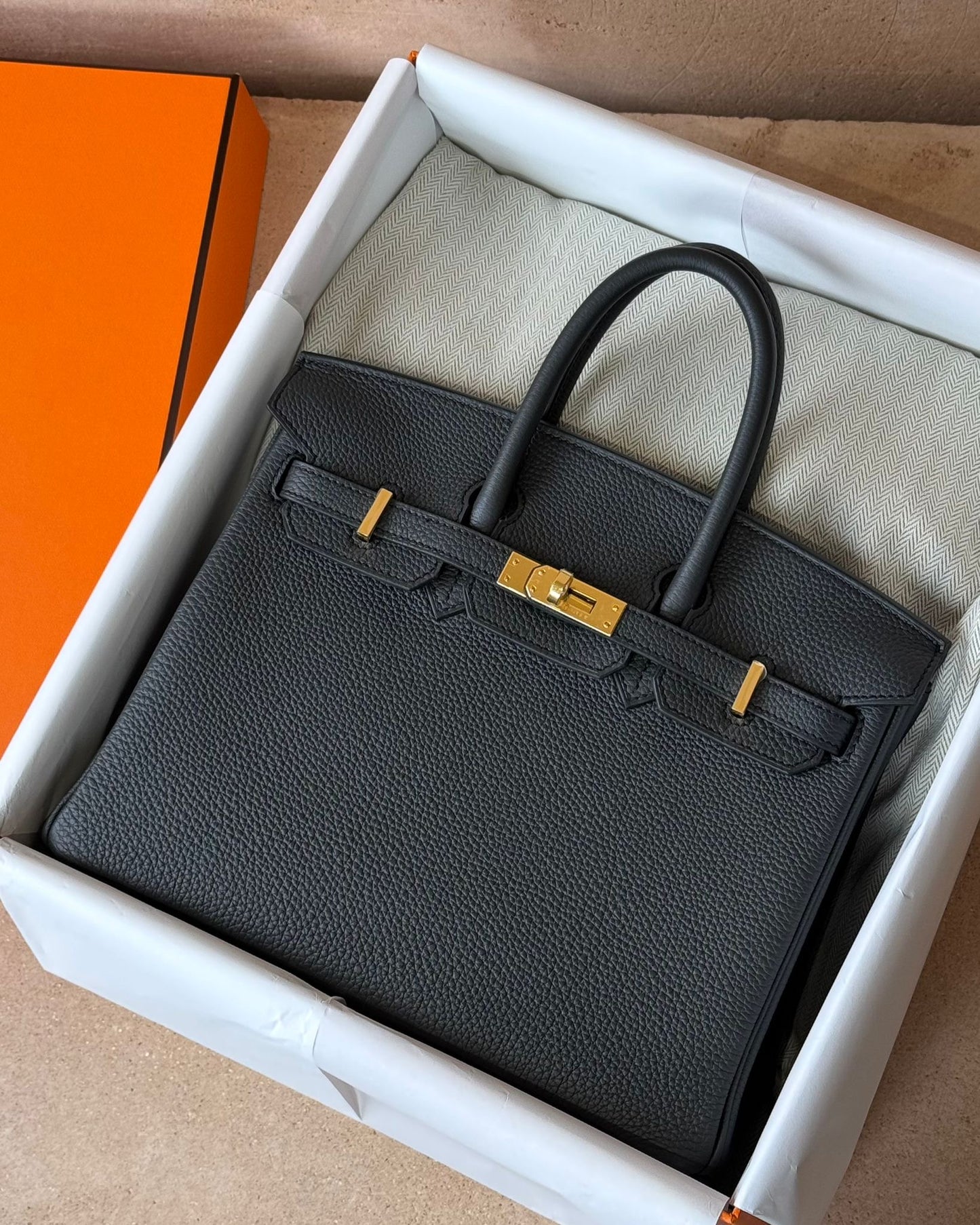 Hermès Birkin 25 - Plomb Togo | Gold Hardware