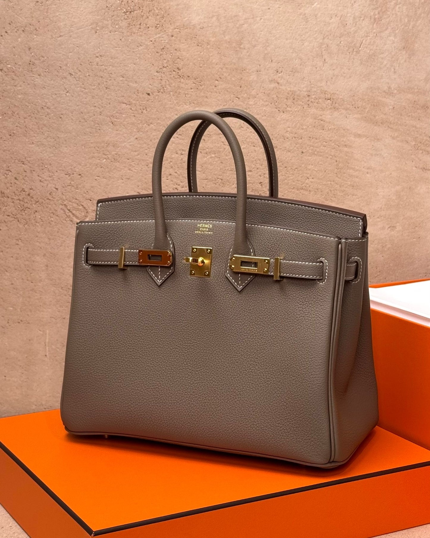 Hermès Birkin 25 - Etoupe Togo | Gold Hardware