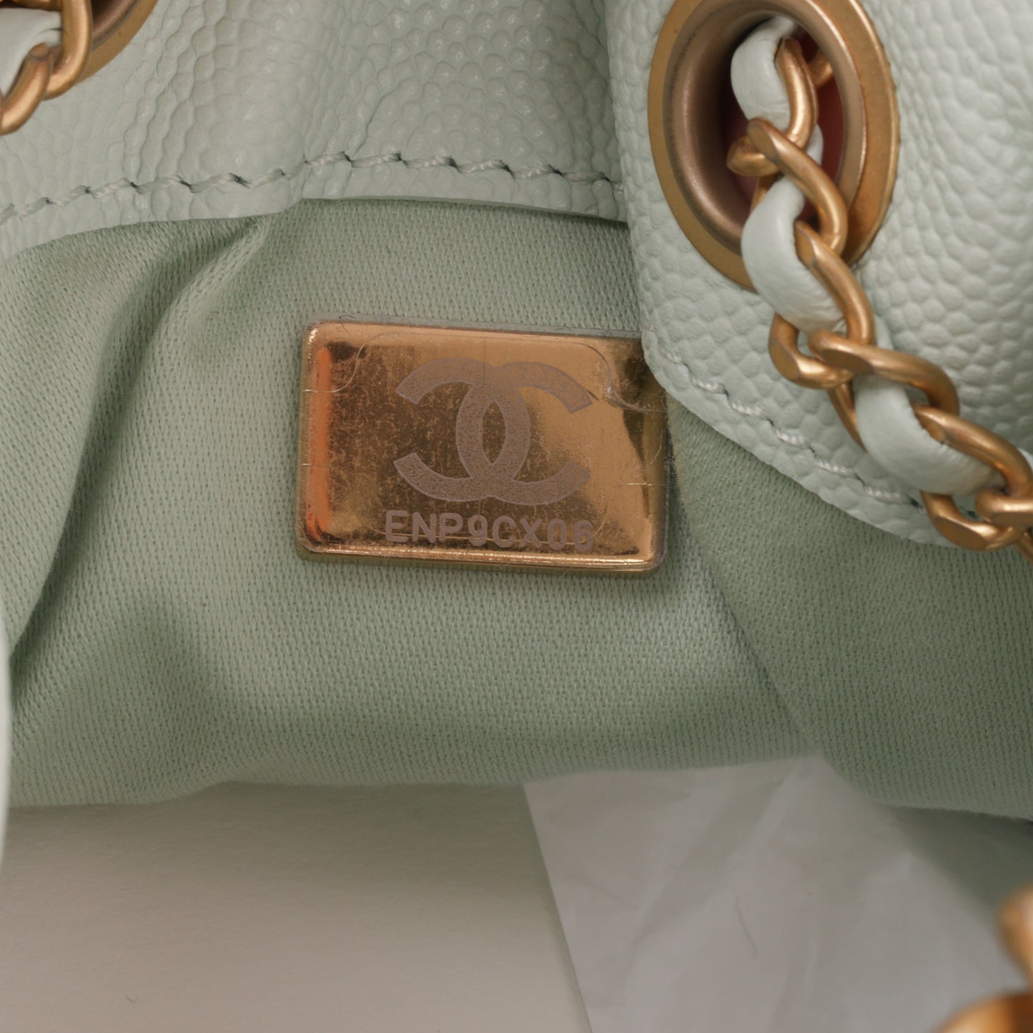 Chanel Small 25 Hobo - Mint Caviar | Gold Hardware