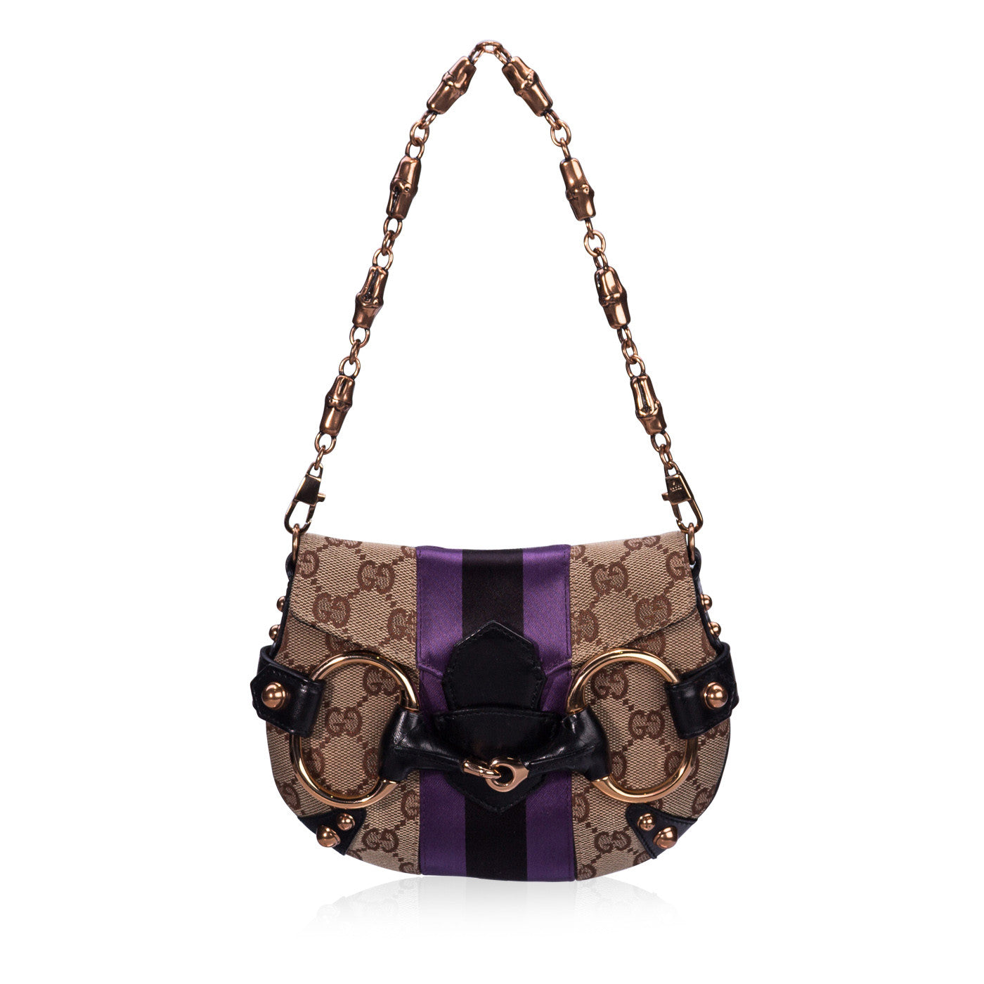 Tom Ford Gucci Purple Purse Monogram Horsebit Tom Ford Edition