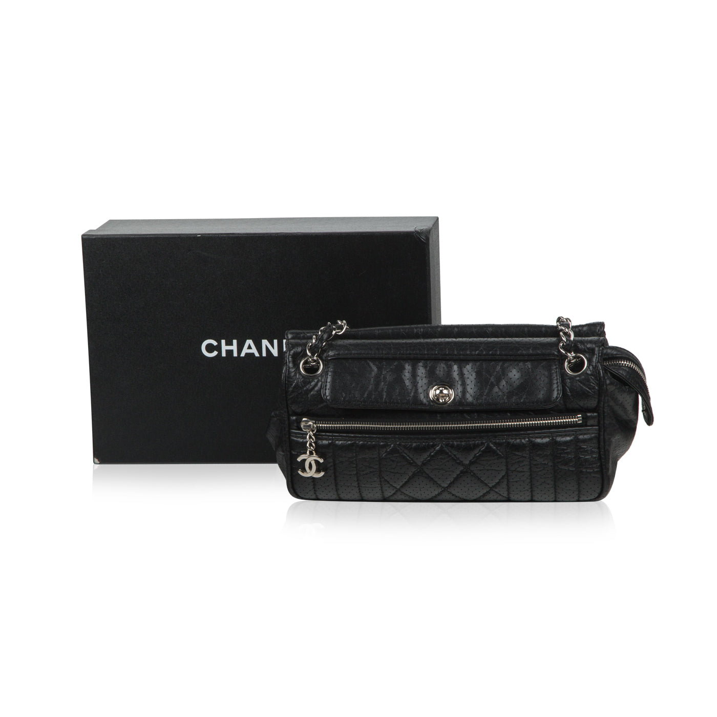 Vintage Perforated Shoulder Bag