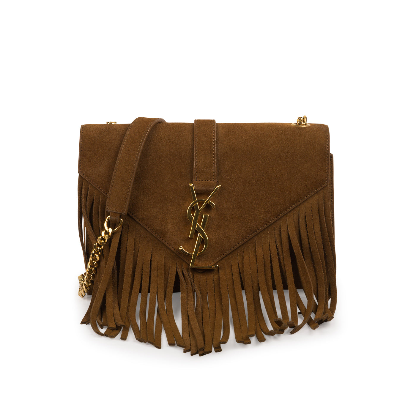 Tassel Ysl Brown Crossbody Suede Fringe Tassel Bag