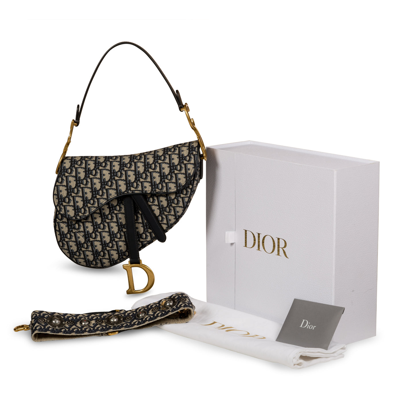 Saddle Bag with Embroidered Strap